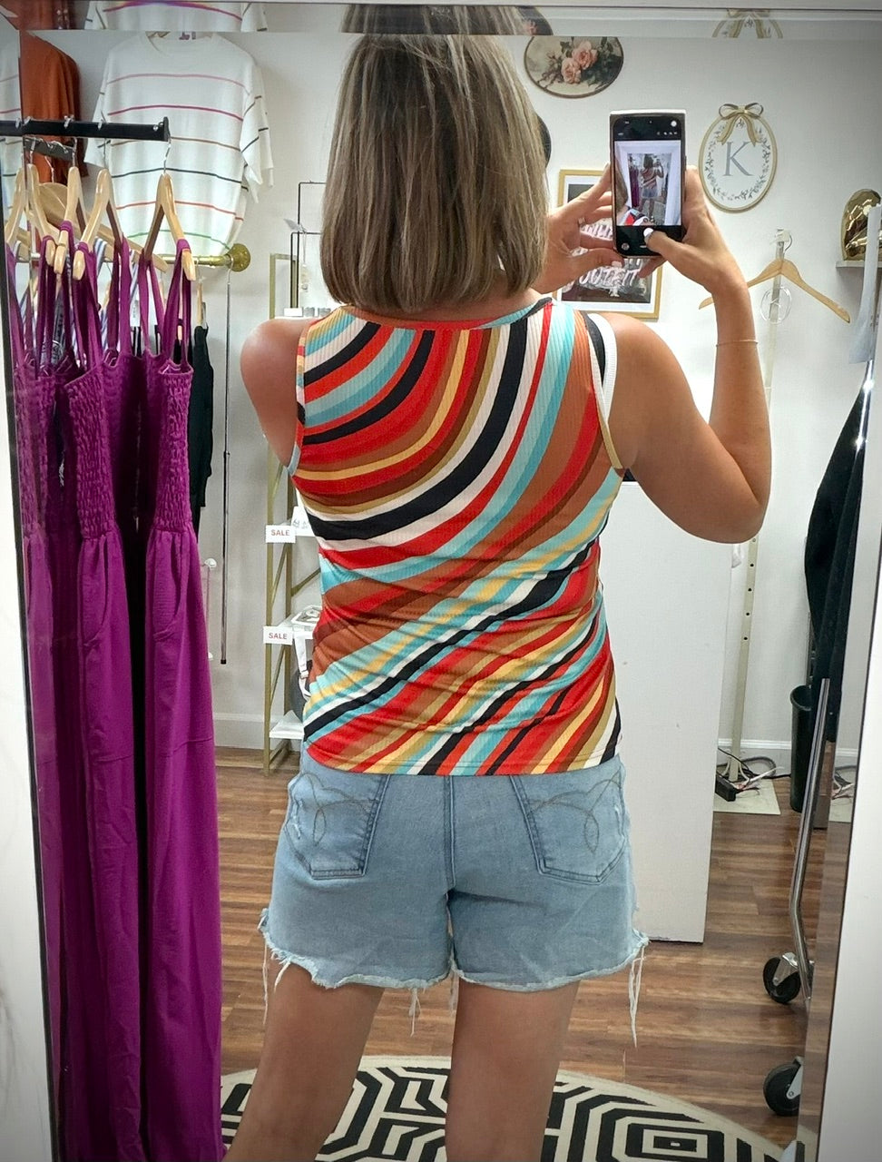 Multicolor Stripe Tank