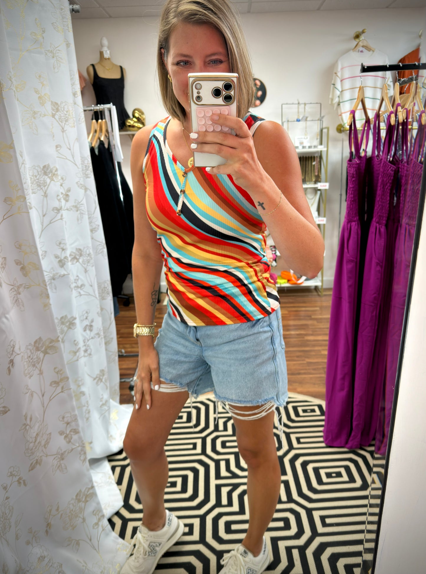 Multicolor Stripe Tank