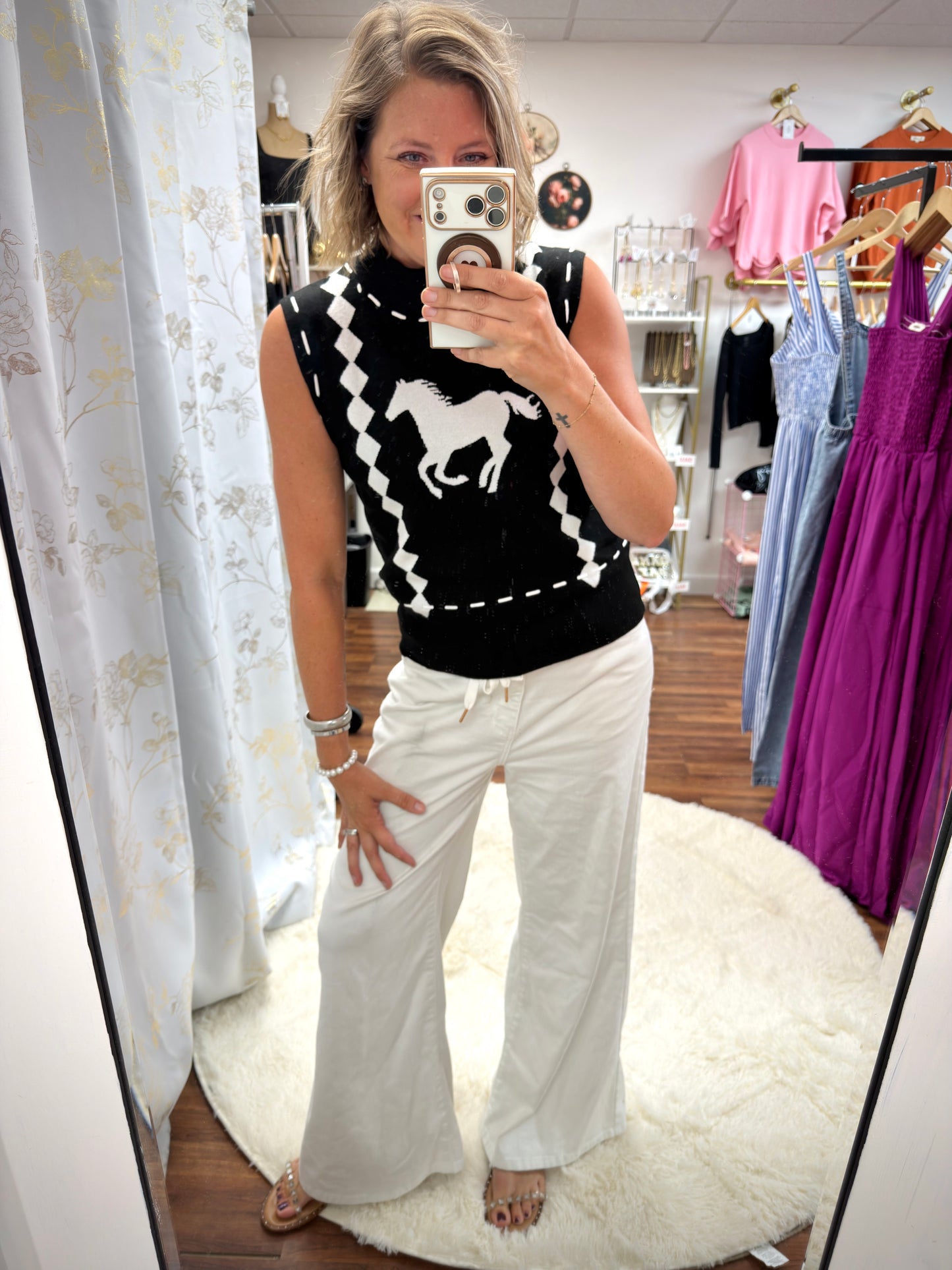 Horse Sweater Vest
