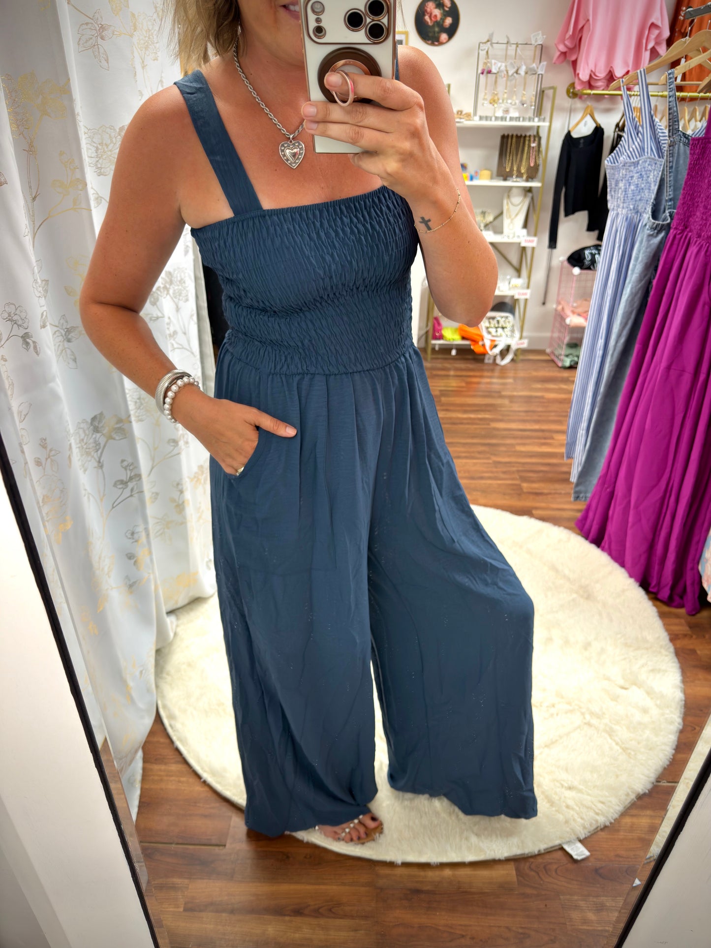 Navy Blue Jumpsuit