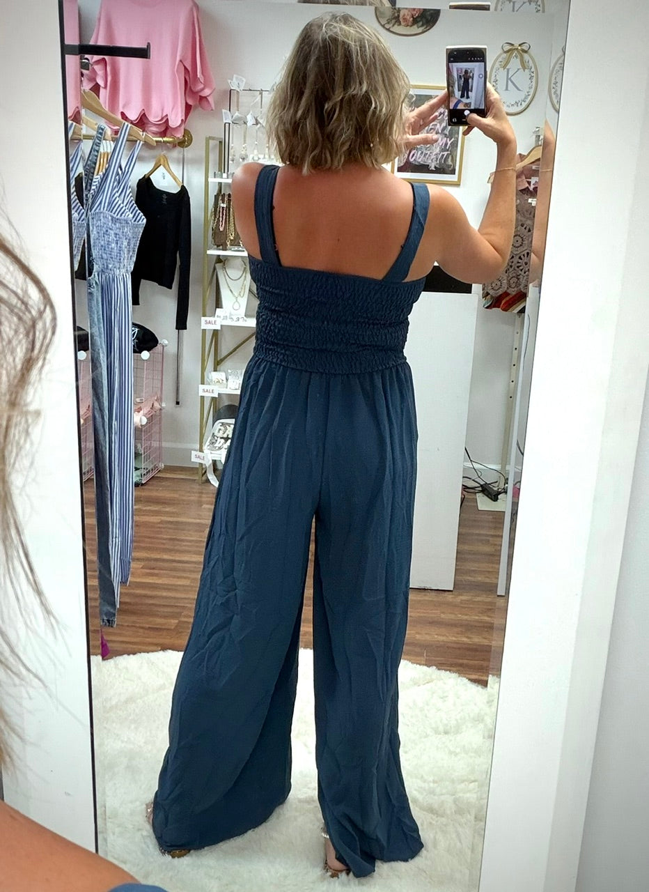 Navy Blue Jumpsuit