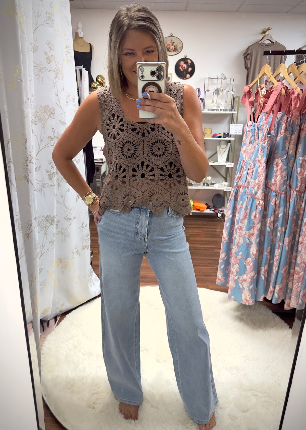 Judy Blue High-Waisted Retro Wide-Leg Jeans