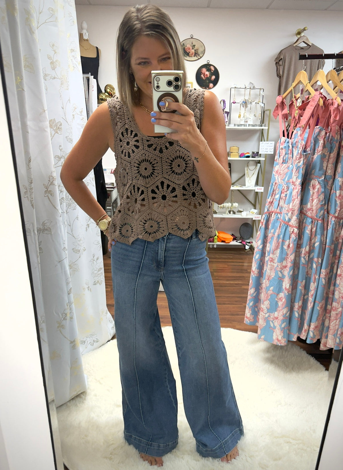 Judy Blue High-Waisted Liza Wide Leg Palazzo Jeans