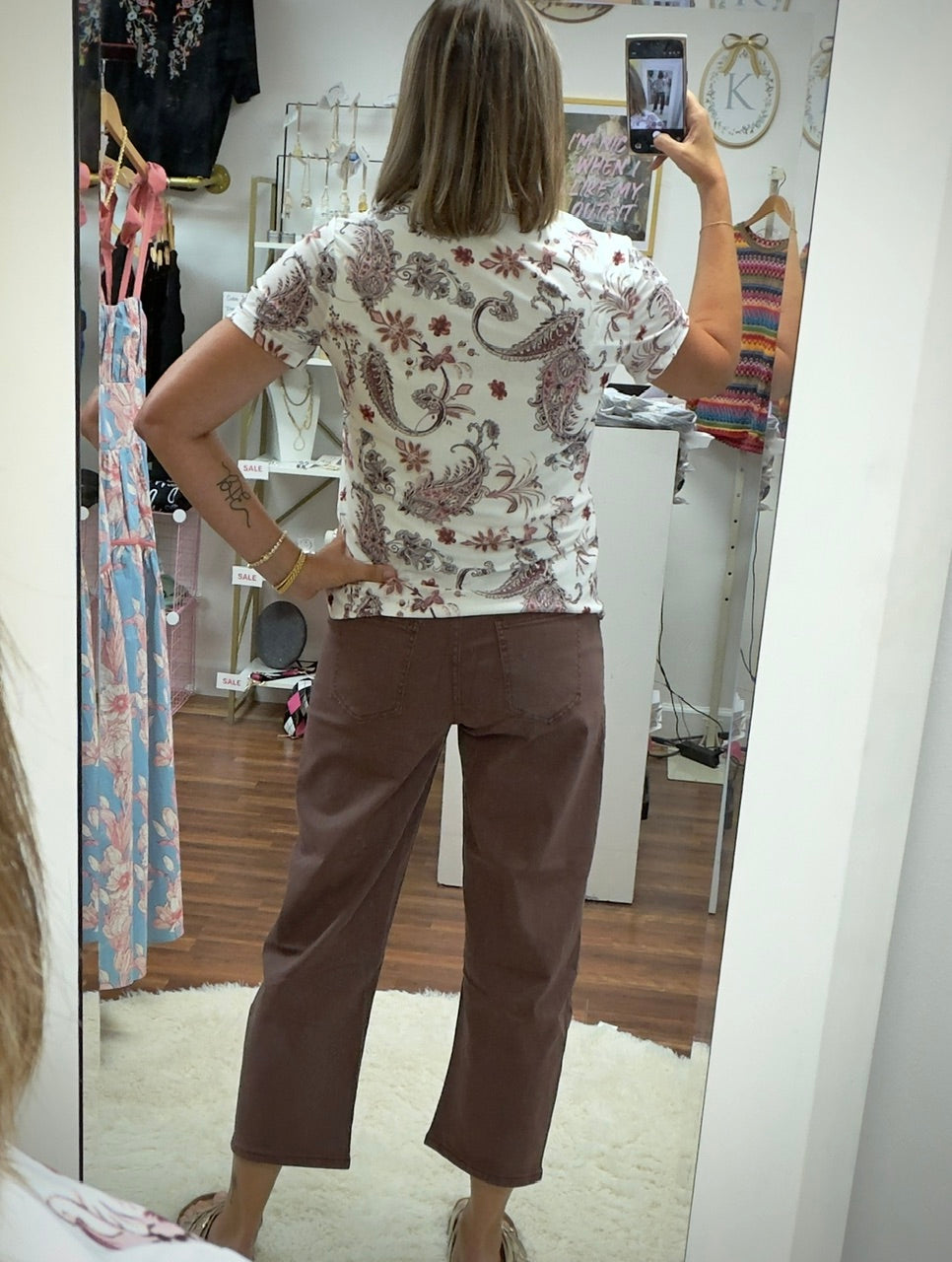 Coffee Brown Barrel Pants
