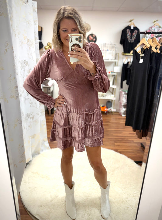Mauve Mini Dress