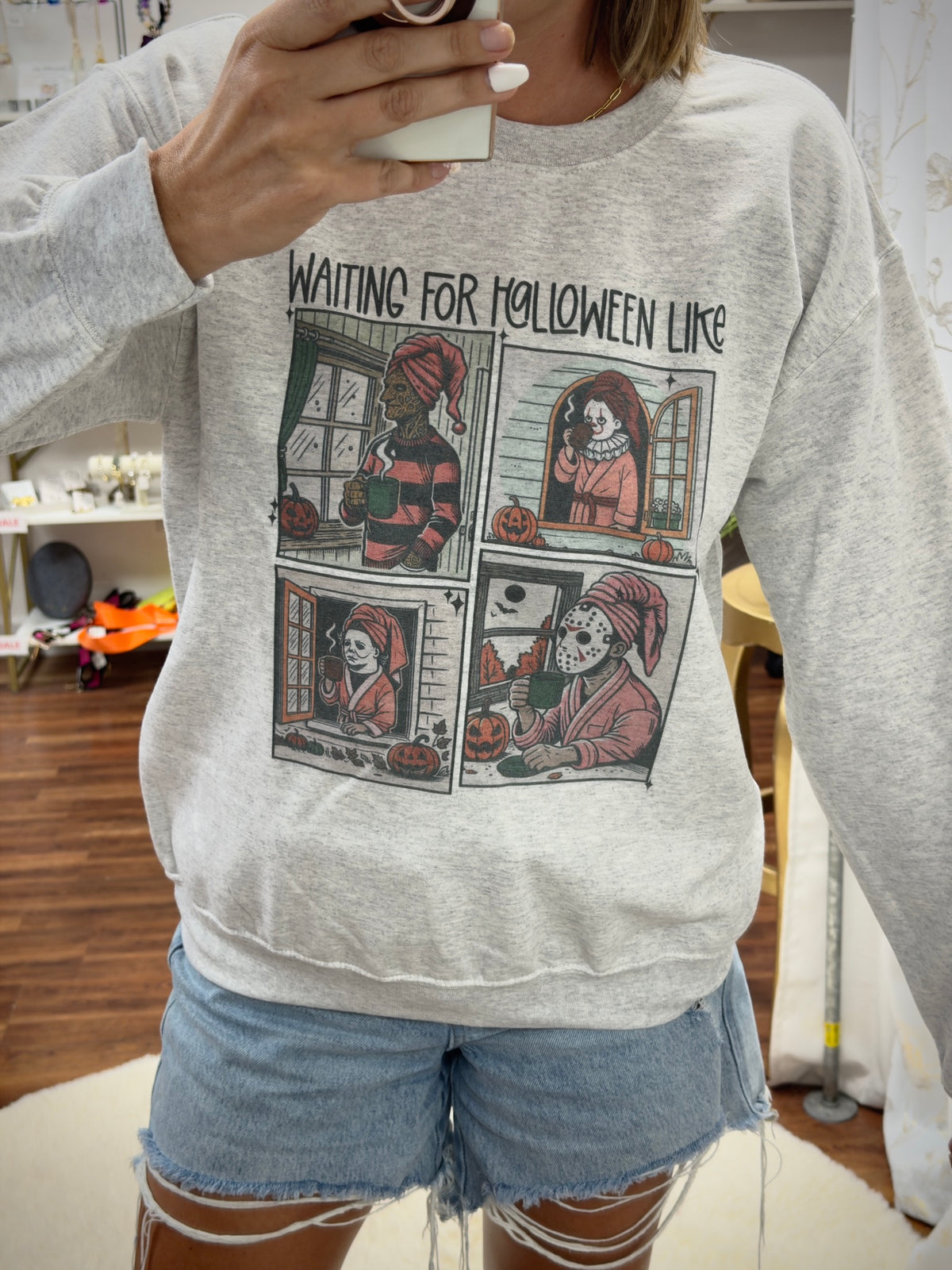 Waiting For Halloween Sweatshirt