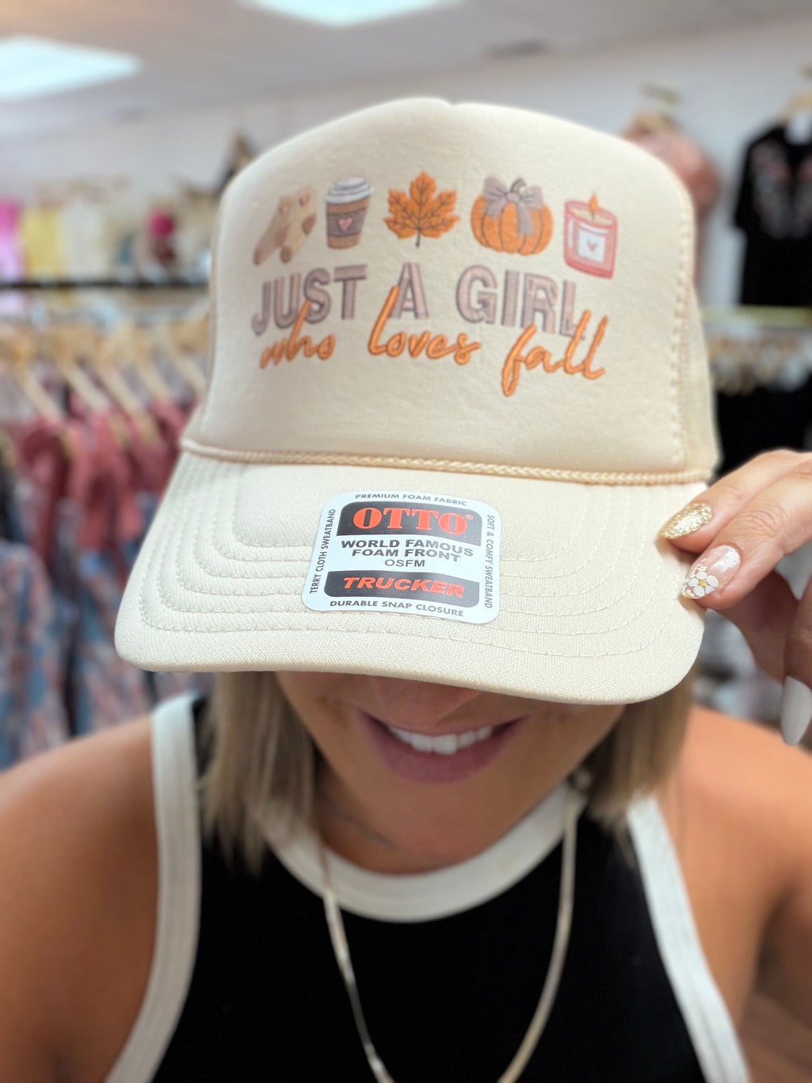 Fall Girl Baseball Cap