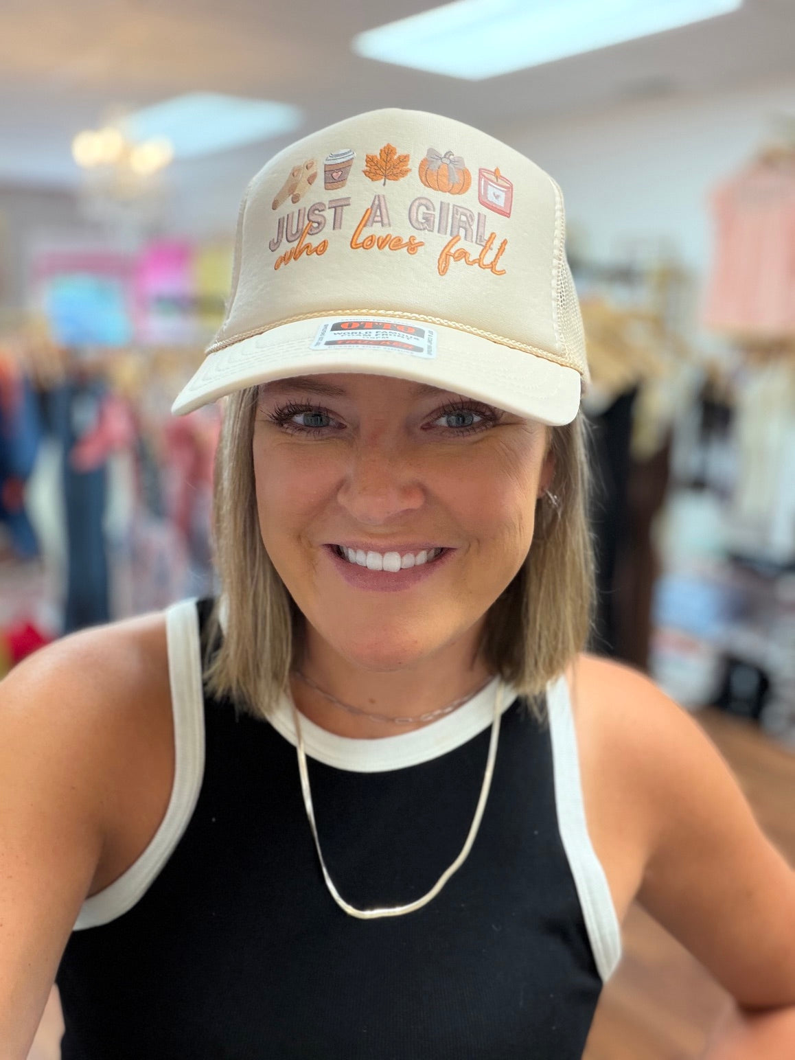 Fall Girl Baseball Cap