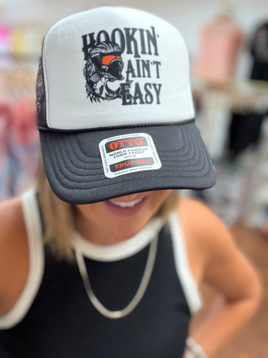 Hookin Ain't Easy Baseball Cap