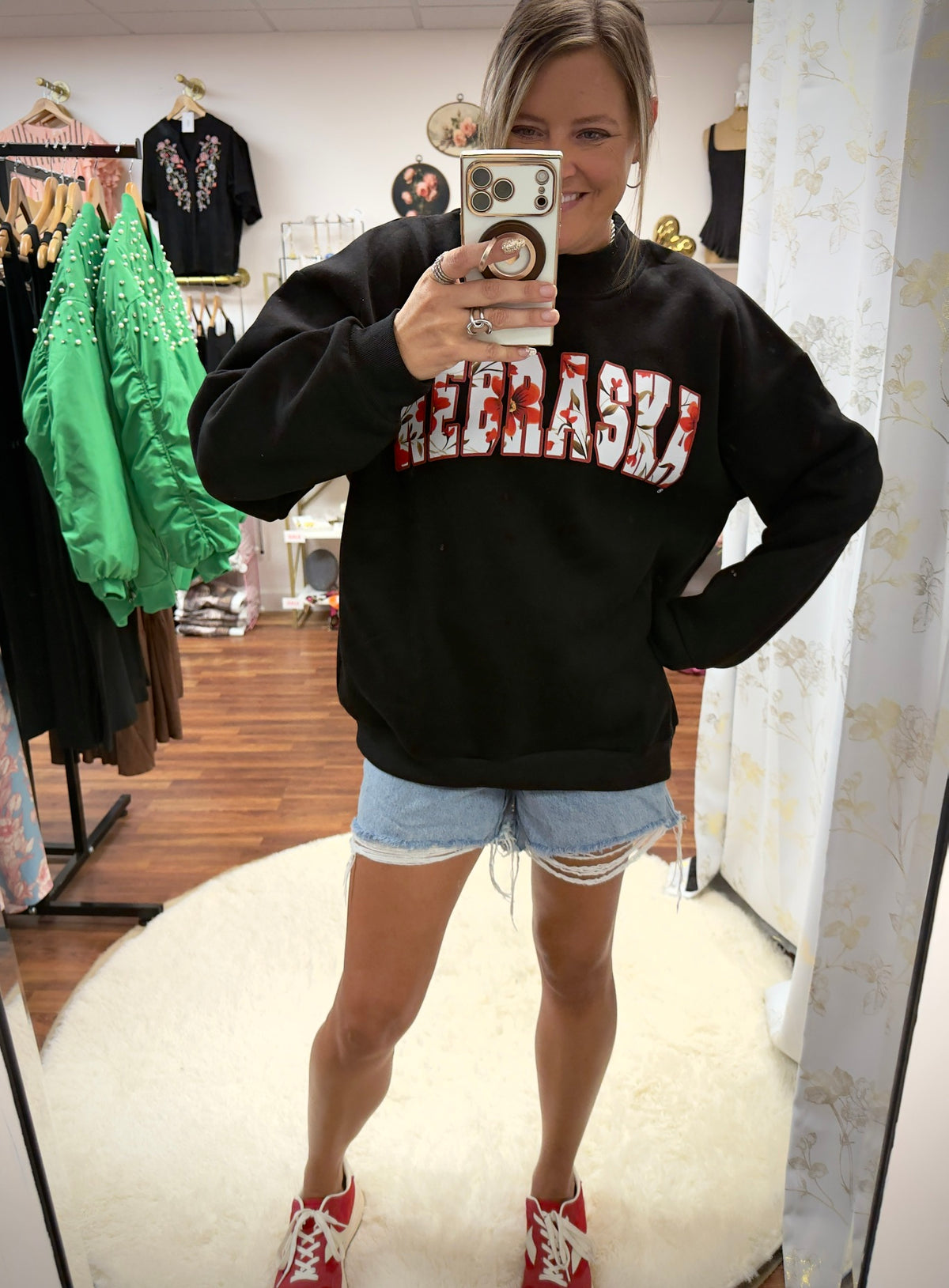 Mockneck Nebraska Sweatshirt