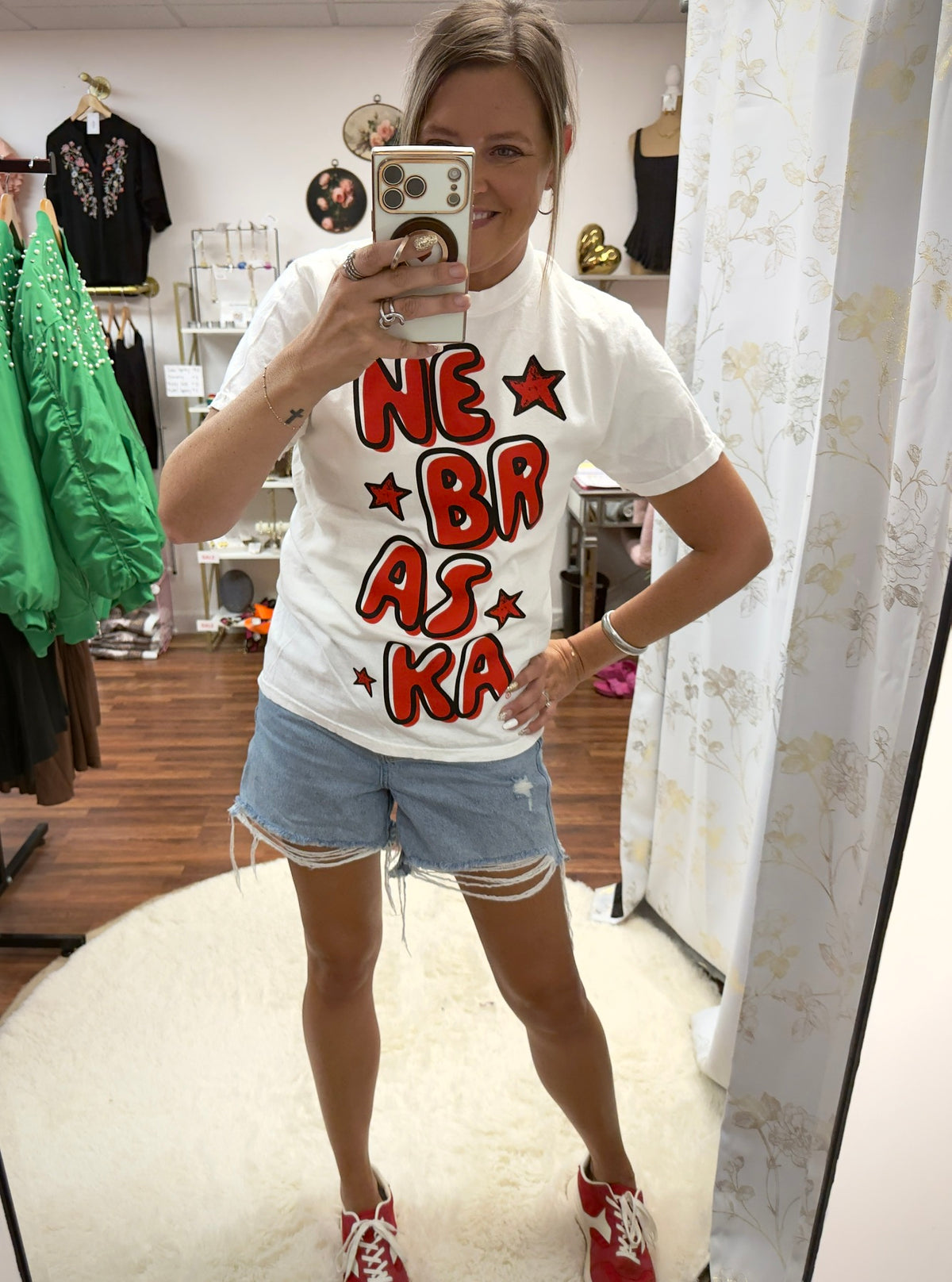 Nebraska Bubble Letter Tee
