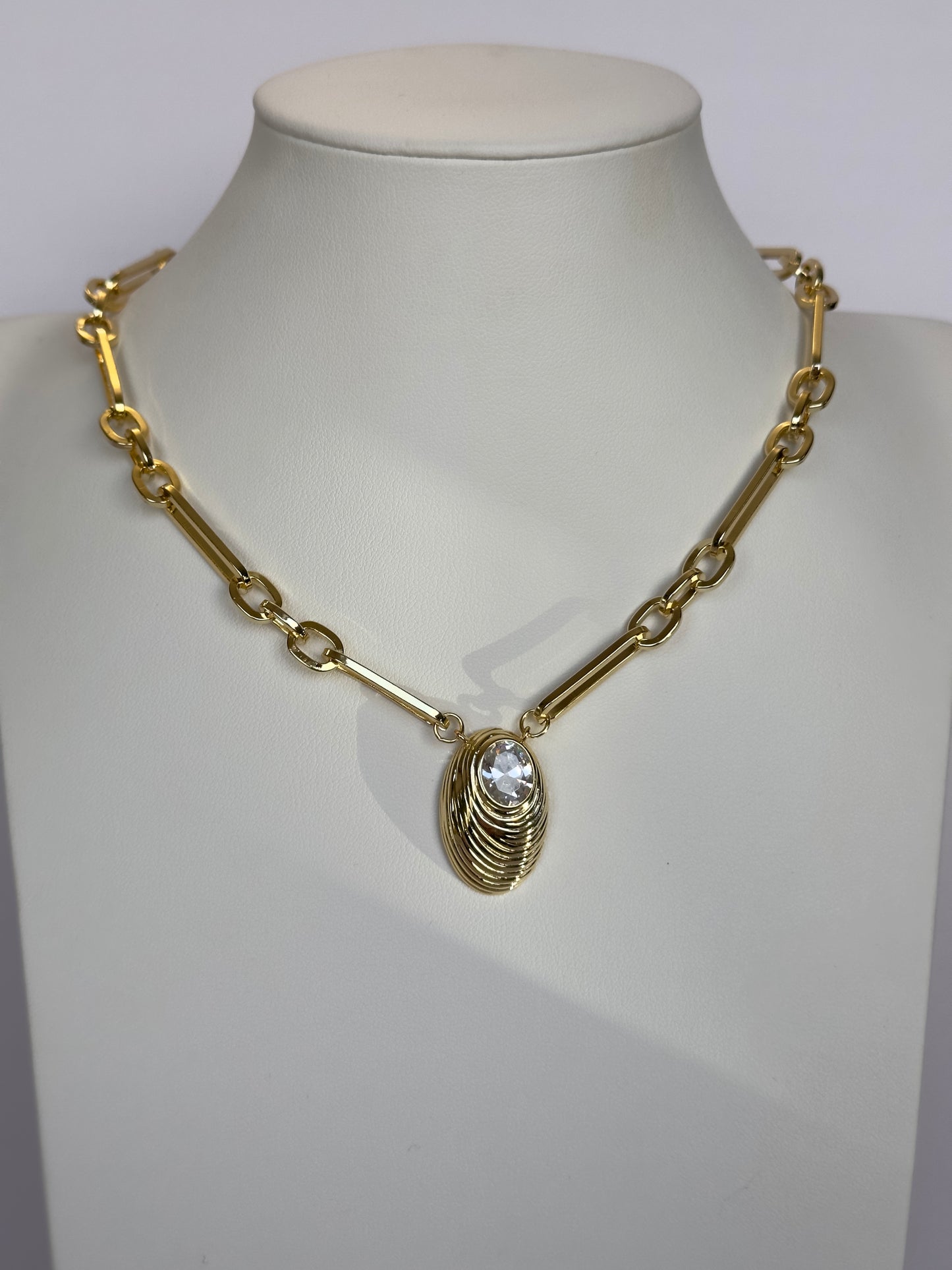 Diamond Shell Necklace