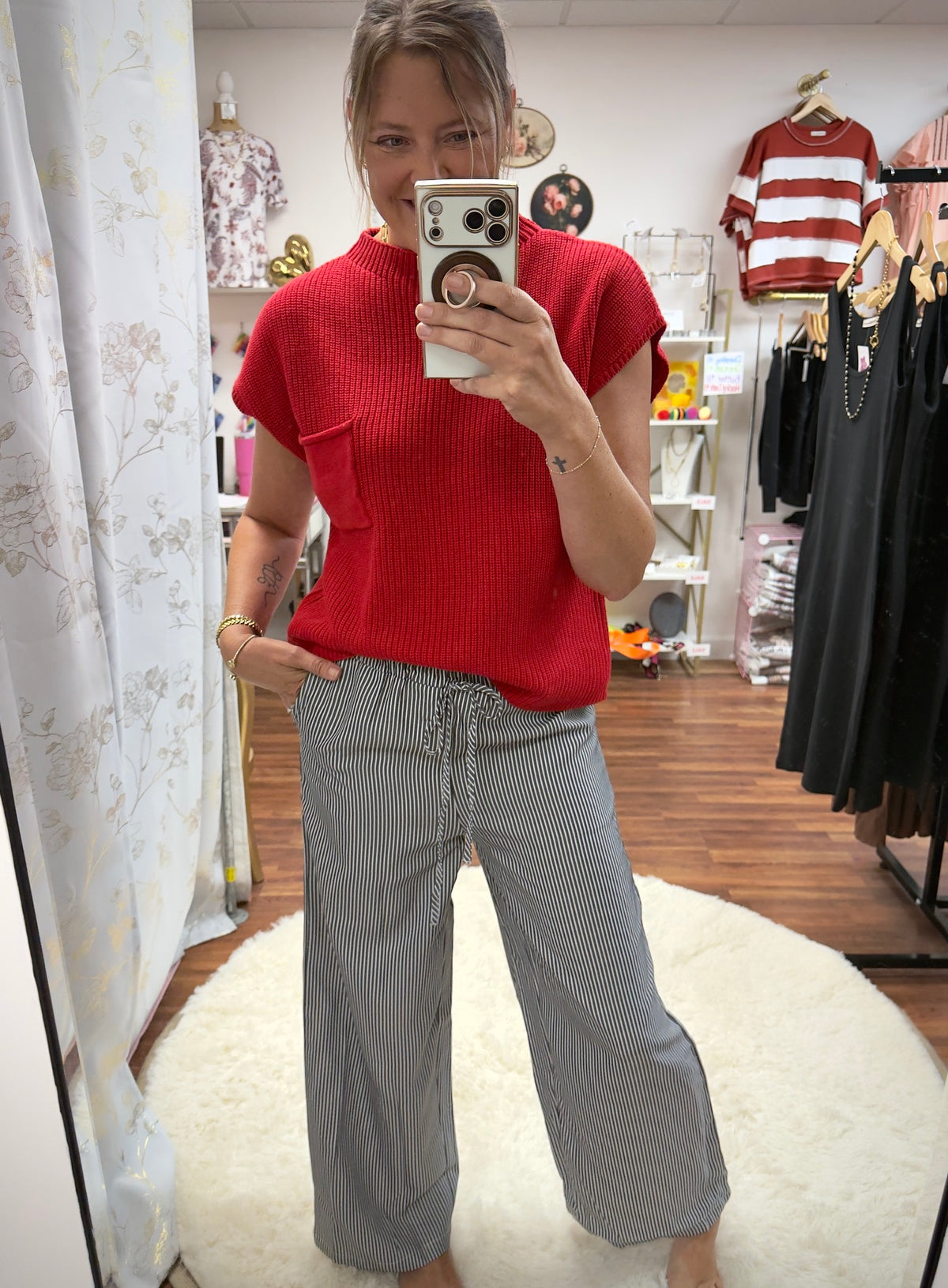 Striped Wide Leg Pant