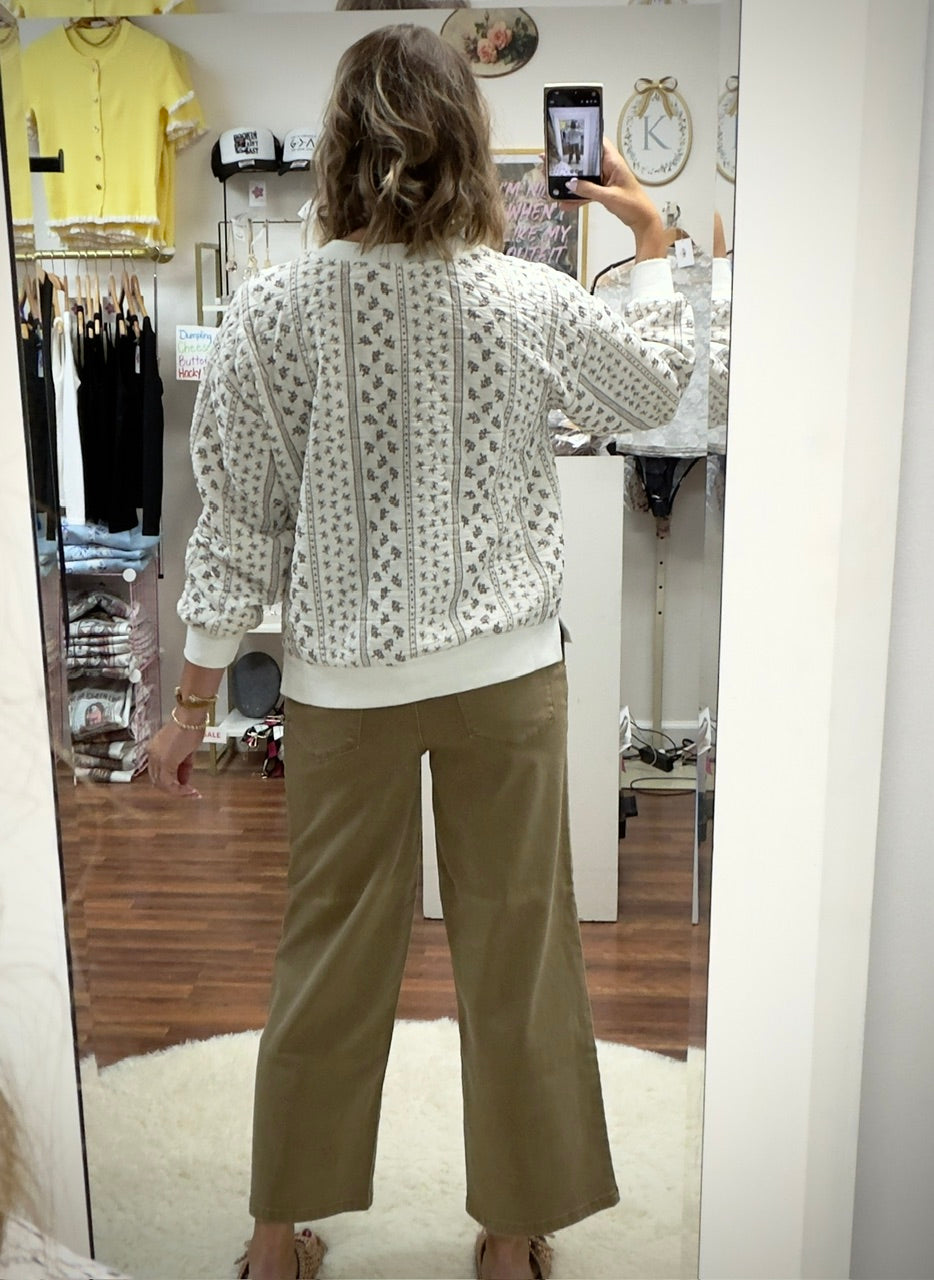Quilted Floral Top
