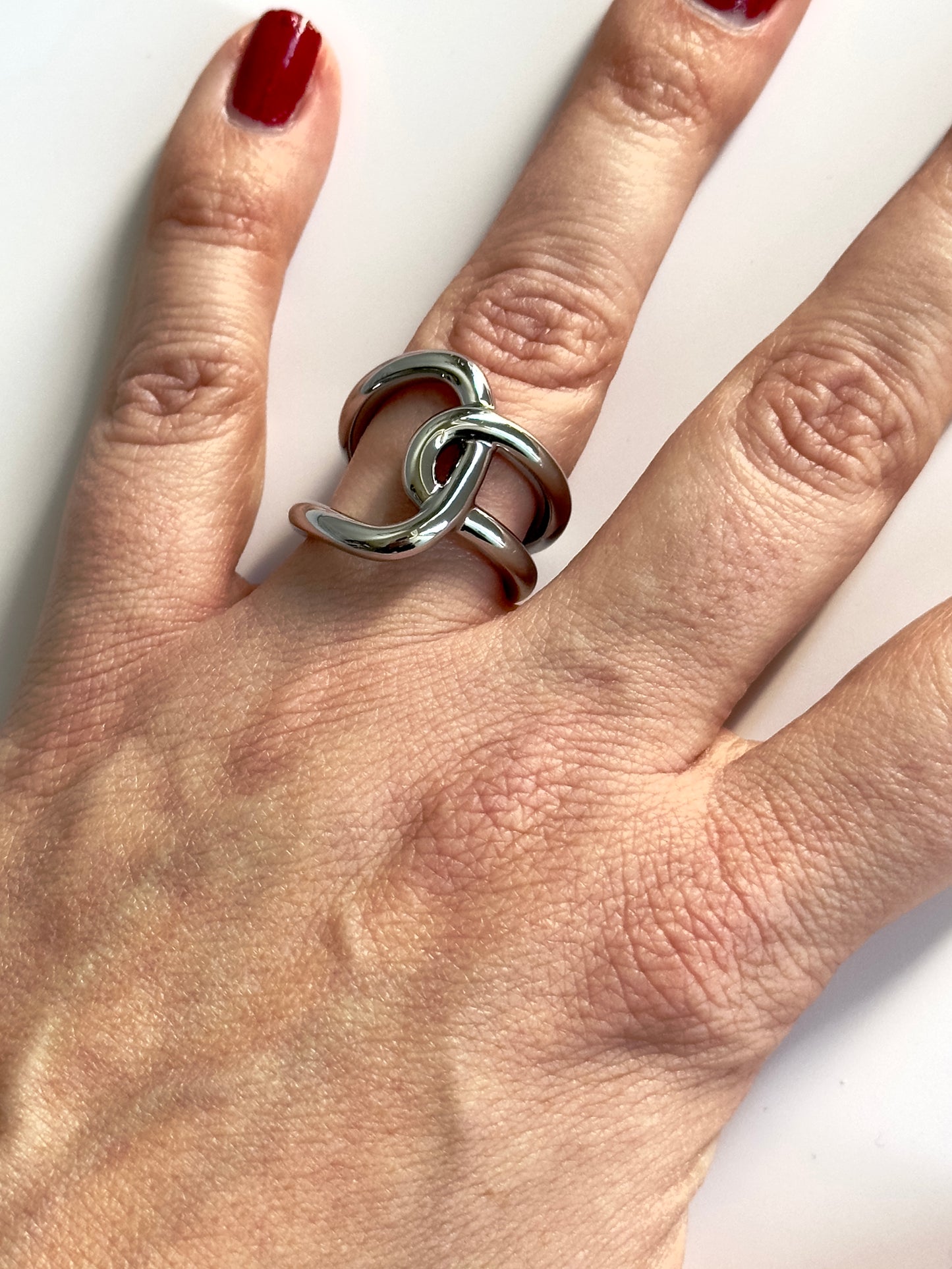 Interlock Silver Ring