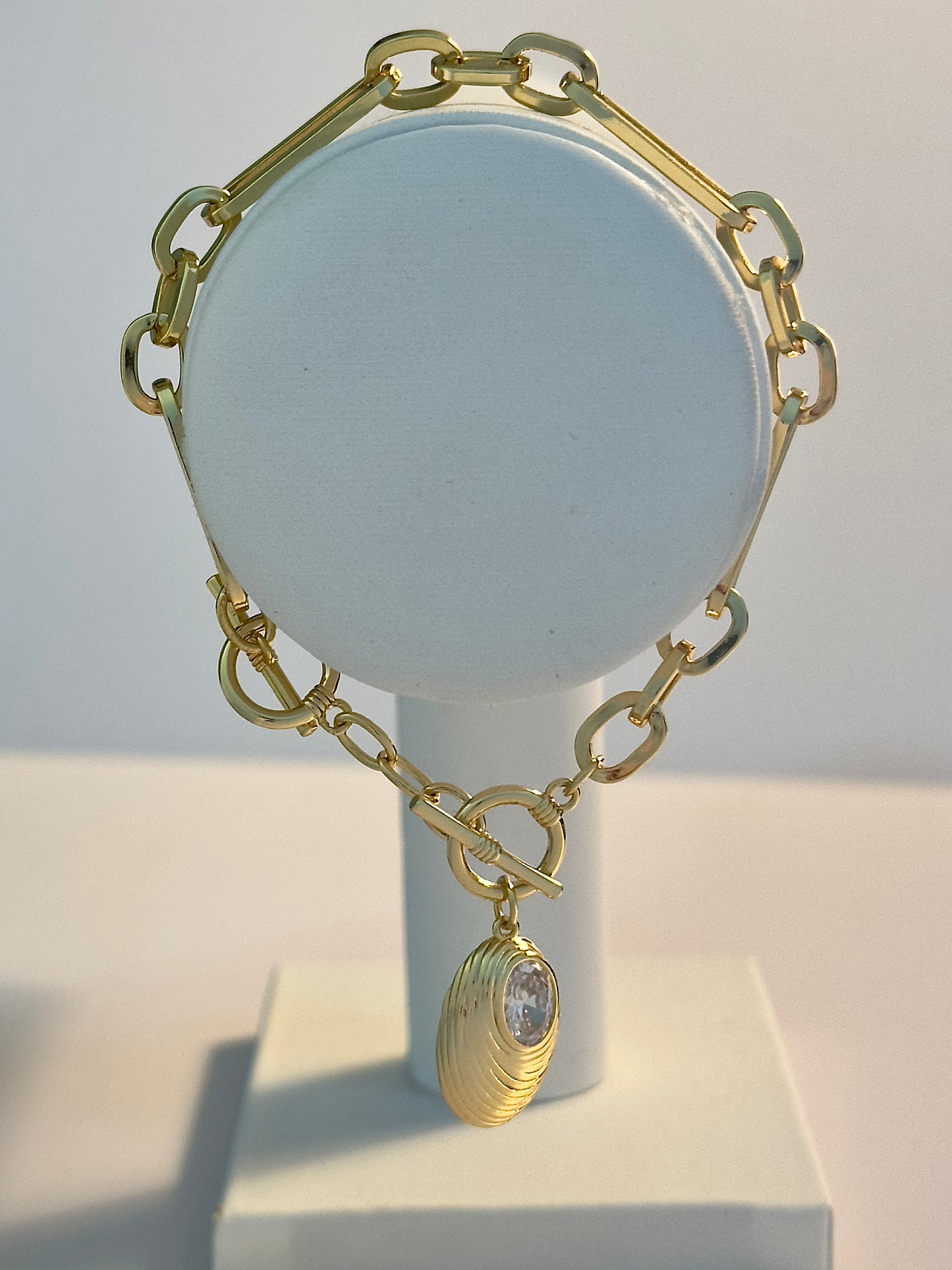 Diamond Shell Gold Bracelet