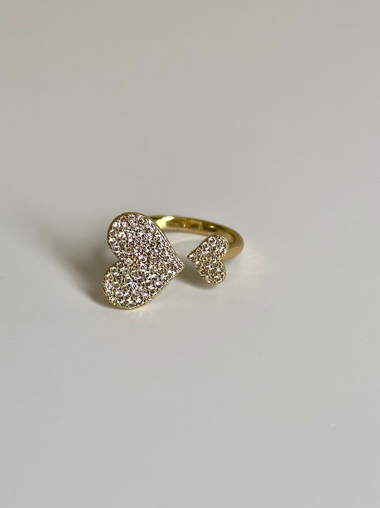 Double Heart Ring