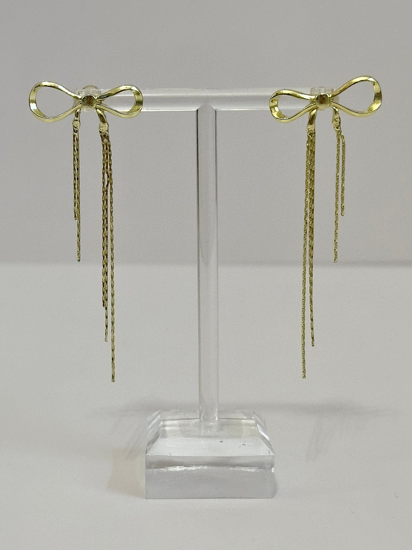 Dangling Bow Studs