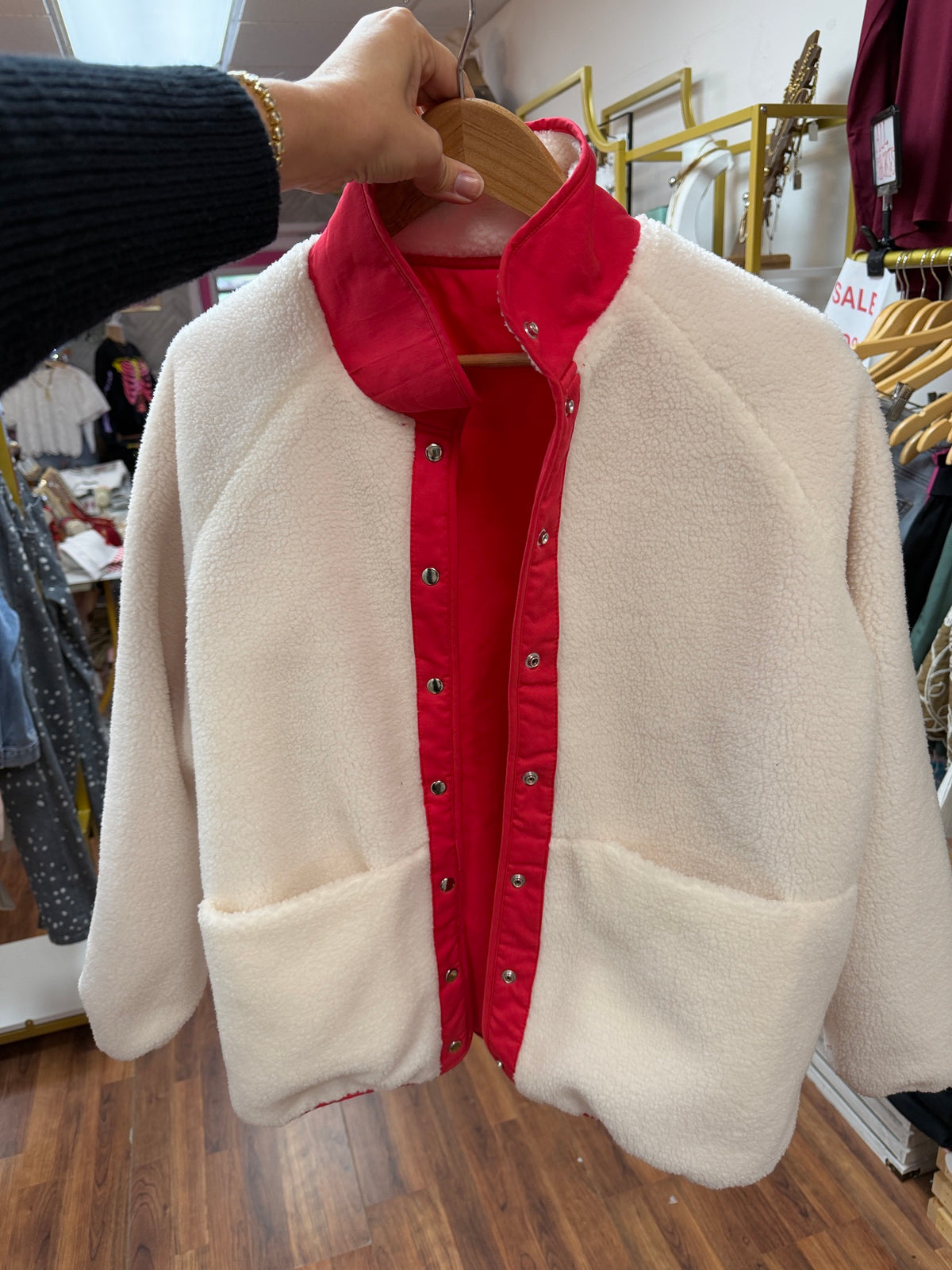 Reversible Red White Jacket