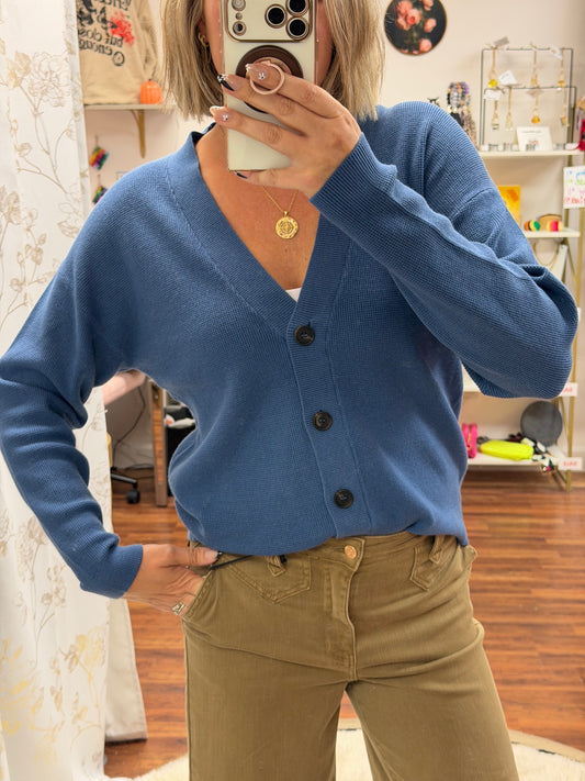 Dusty Blue Cardigan