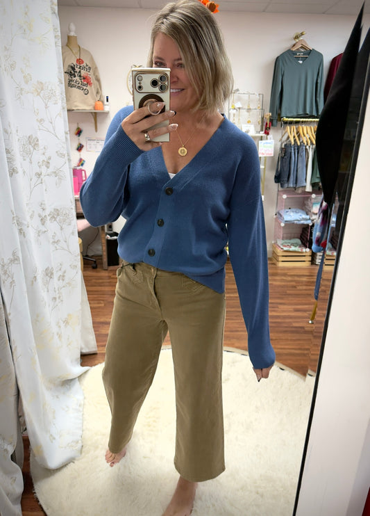 Dusty Blue Cardigan