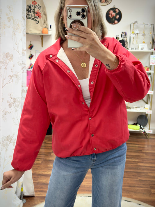 Reversible Red White Jacket