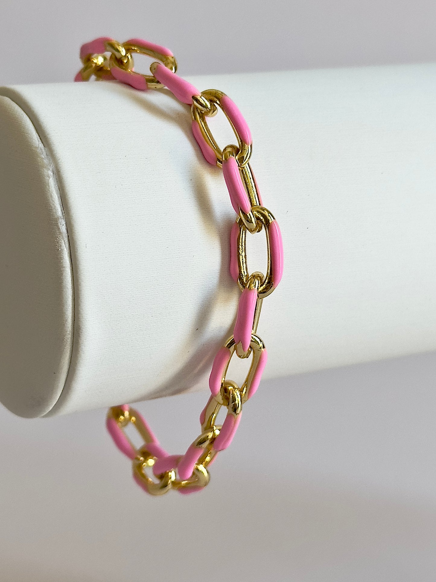 Penny Pink Chain Bracelet