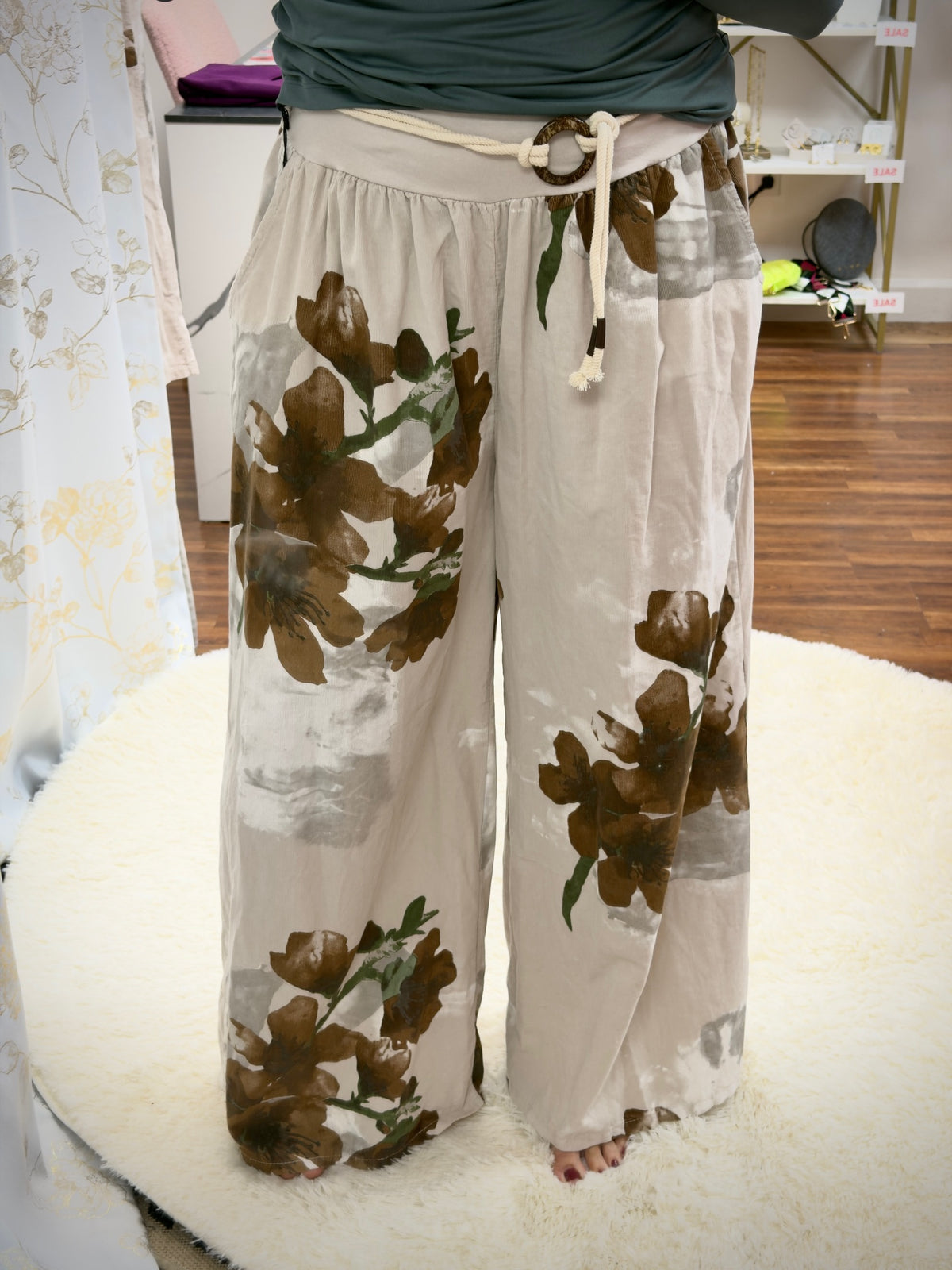 Flower Wide Leg Pant