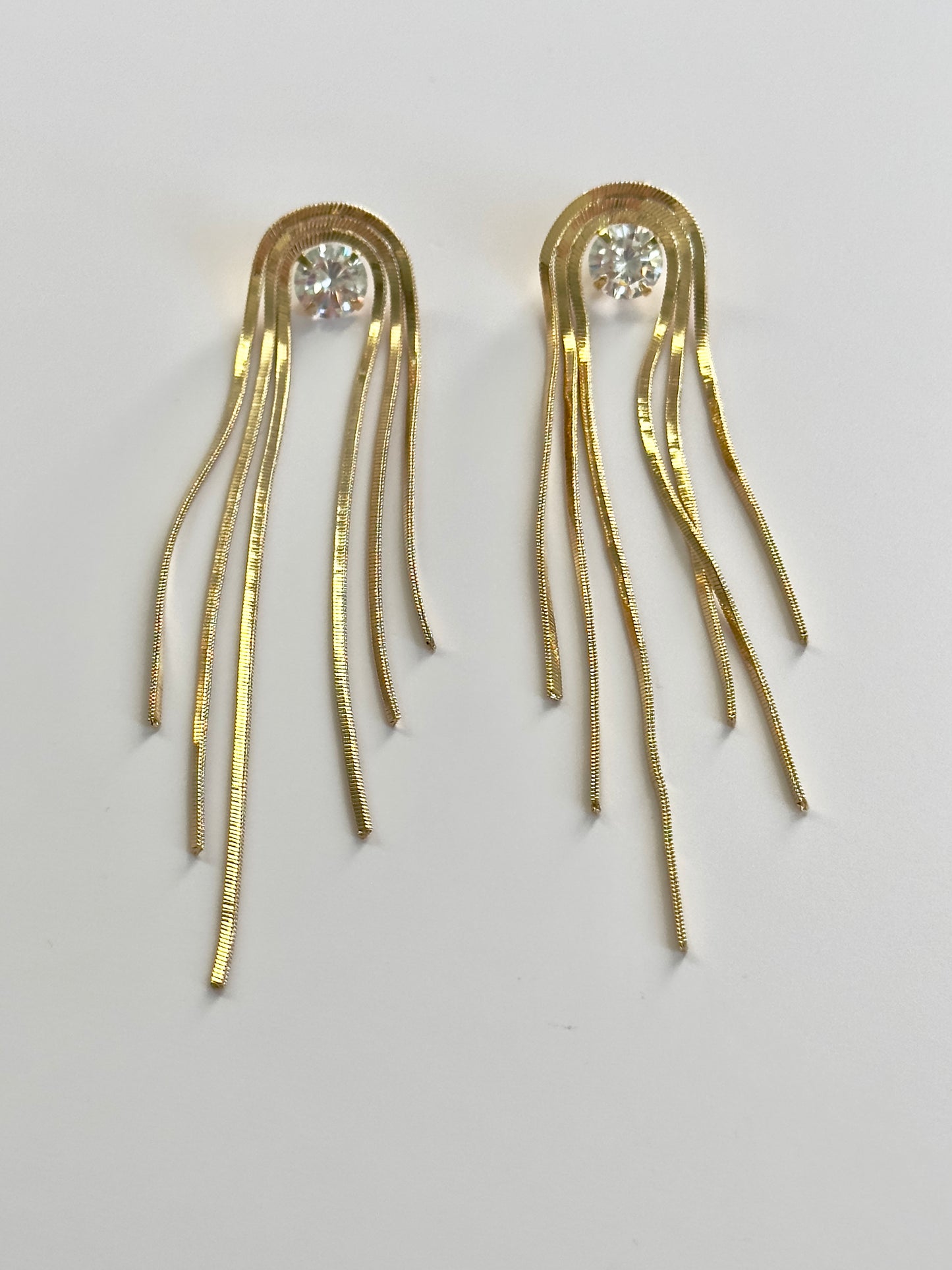 Fold Over Gold Earring