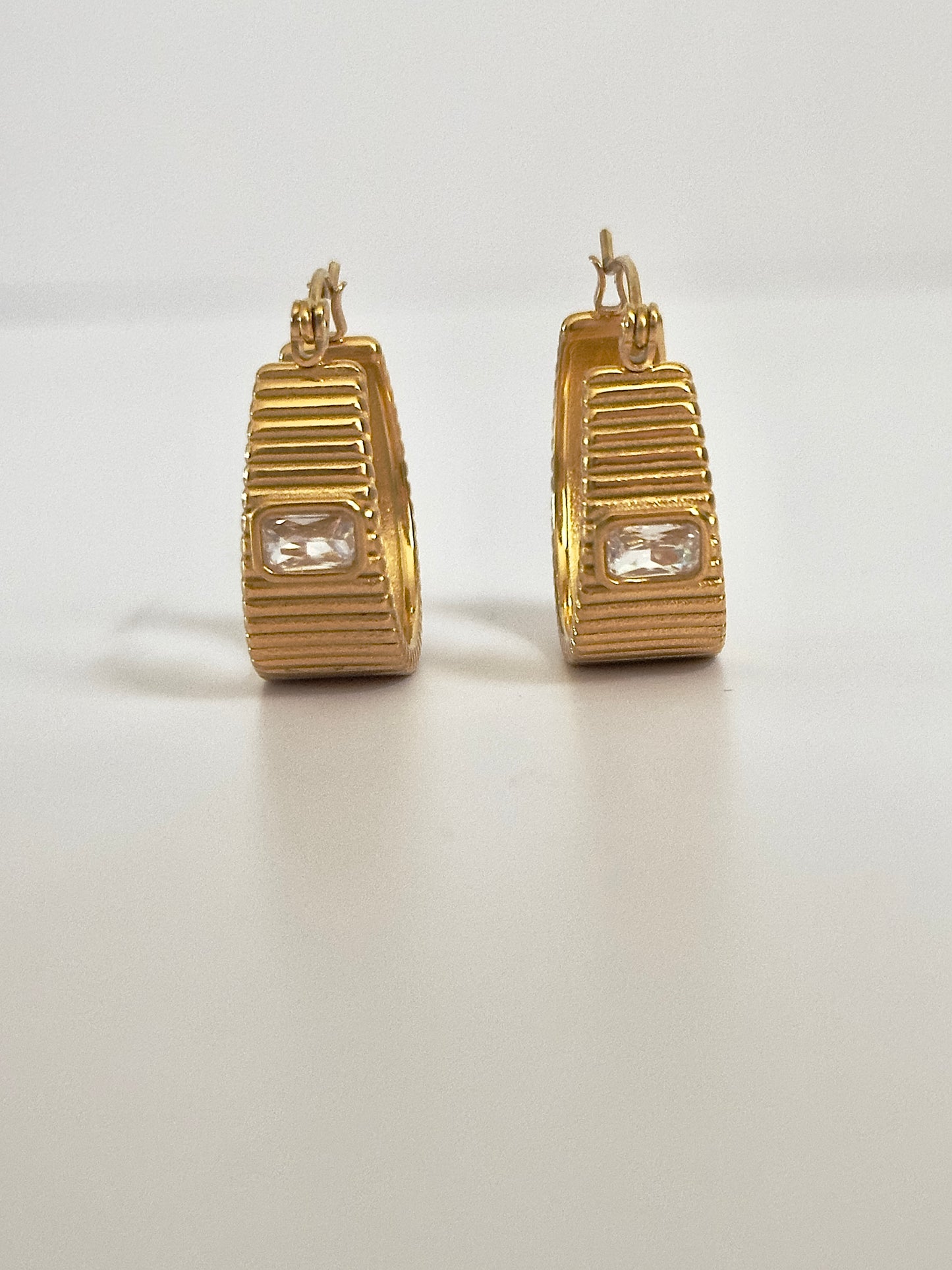 Oversized Gold Huggie