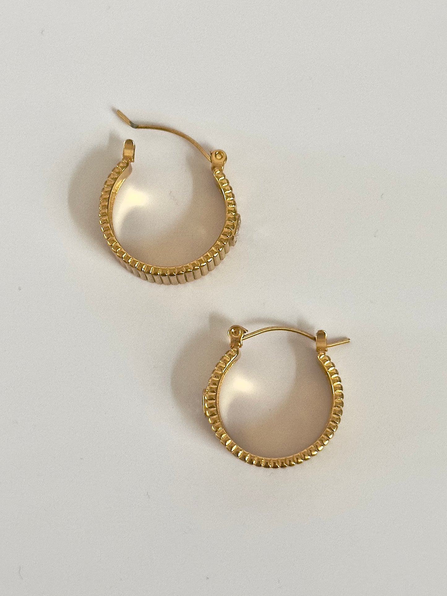 Oversized Gold Huggie