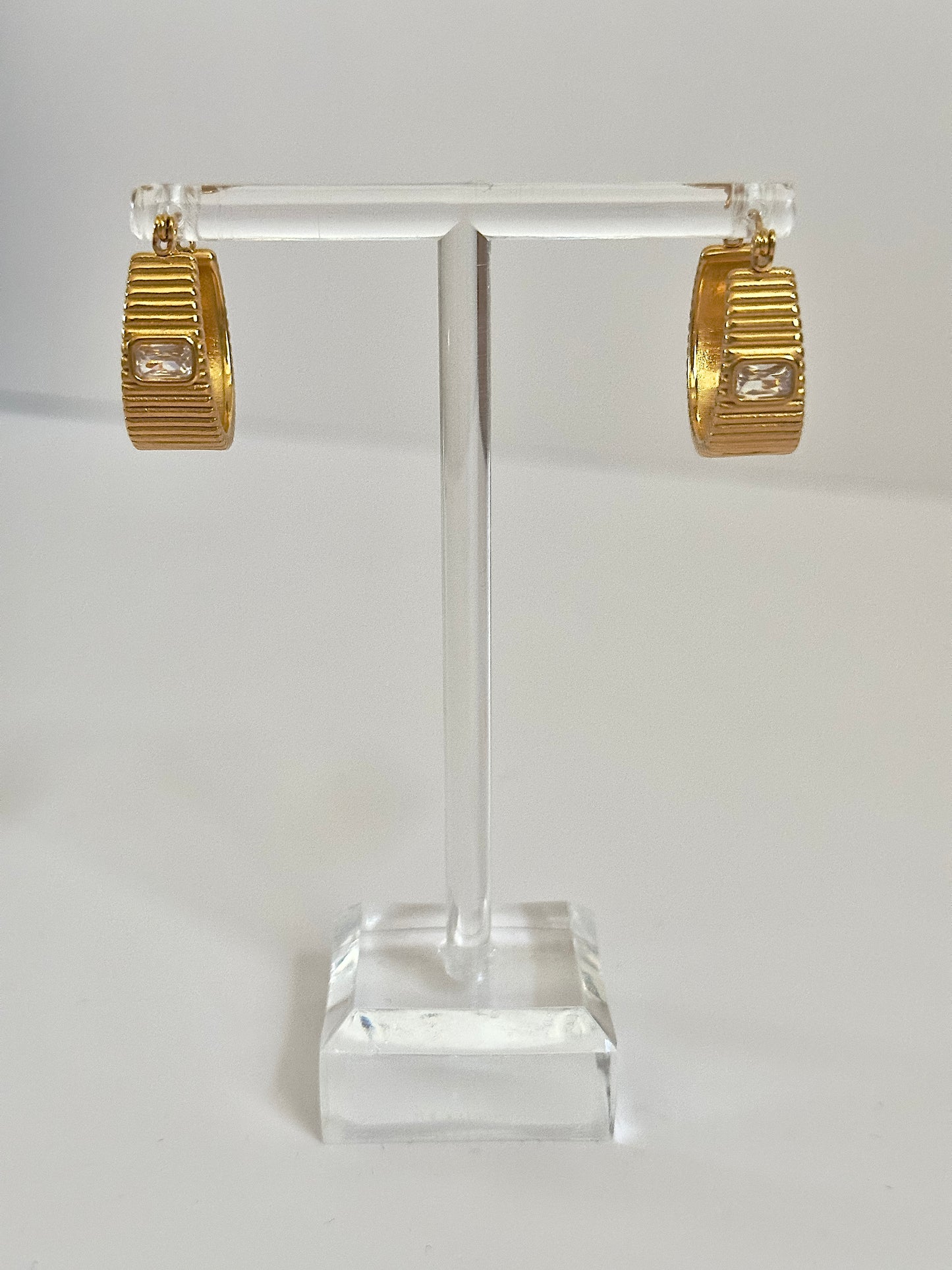 Oversized Gold Huggie