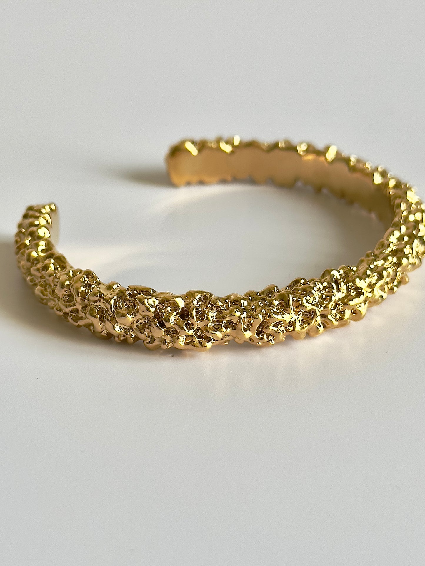 Hammered Gold Cuff