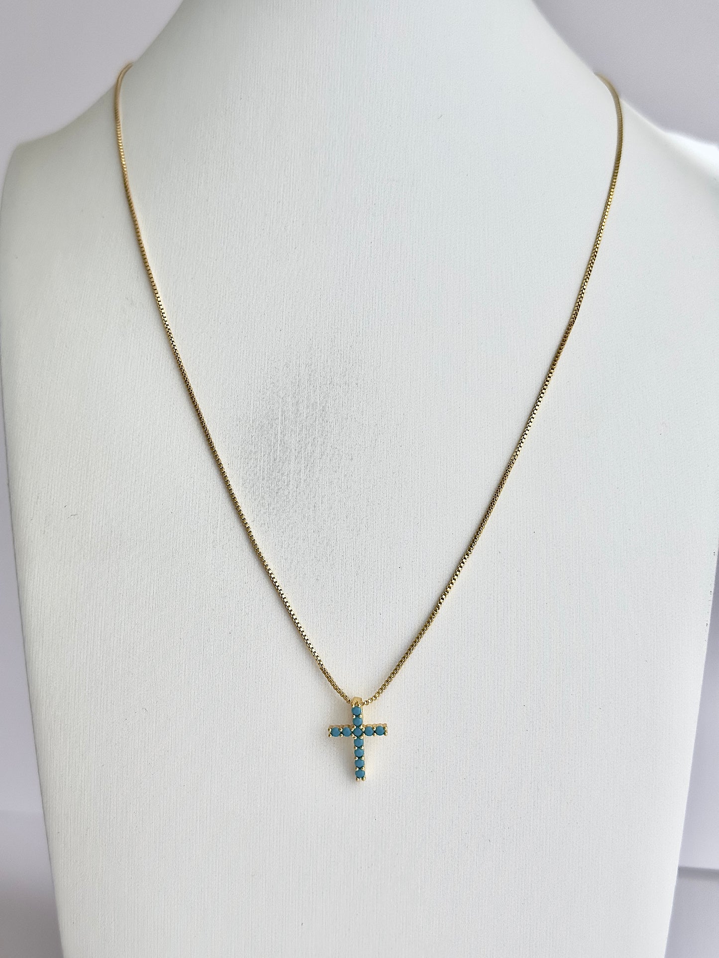 Turquoise Cross Necklace
