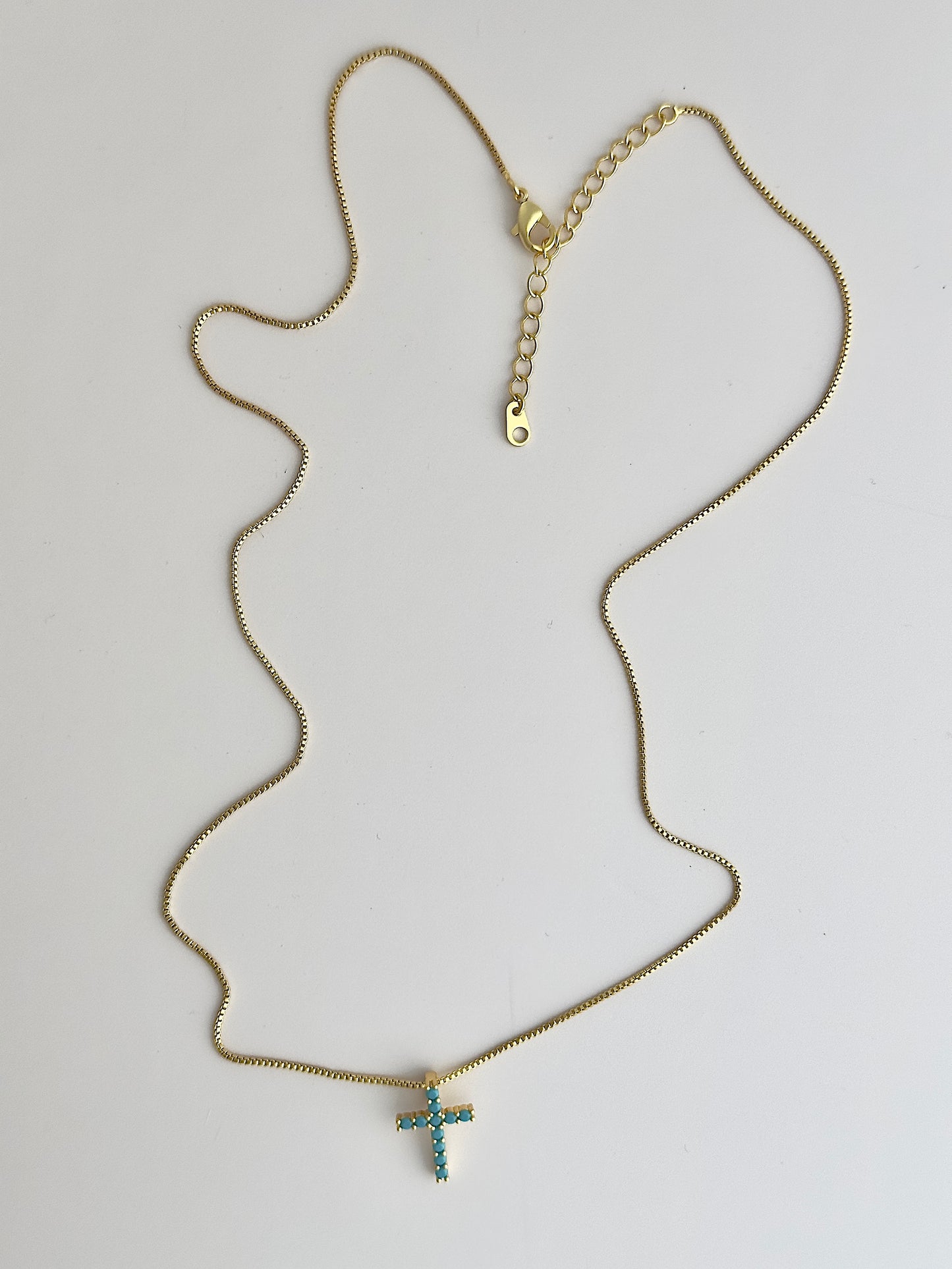 Turquoise Cross Necklace