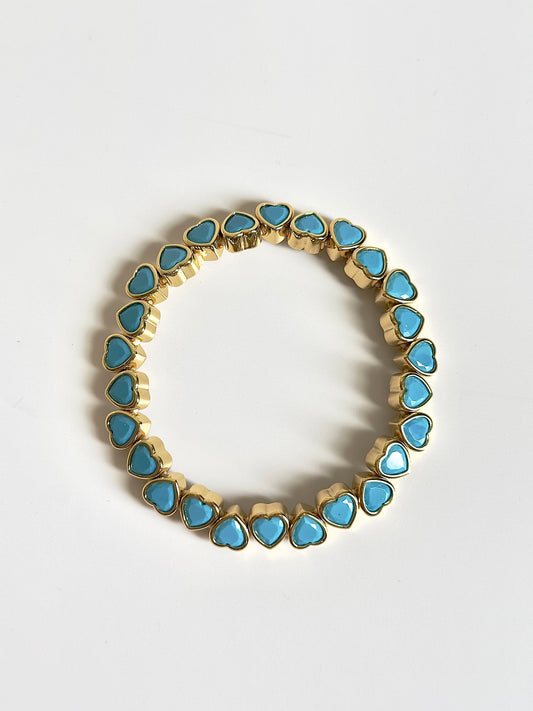 Blue Heart Bracelet