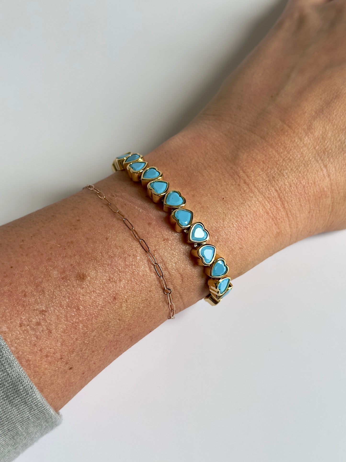 Blue Heart Bracelet
