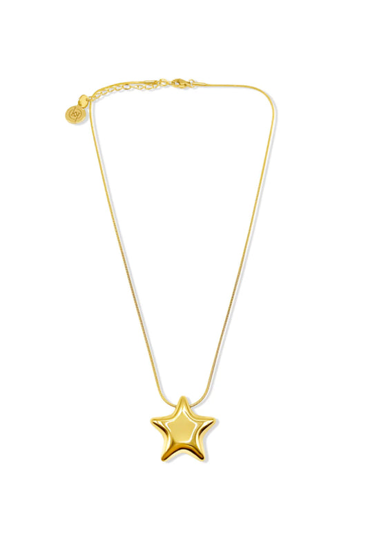 Star Power in Gold Necklace