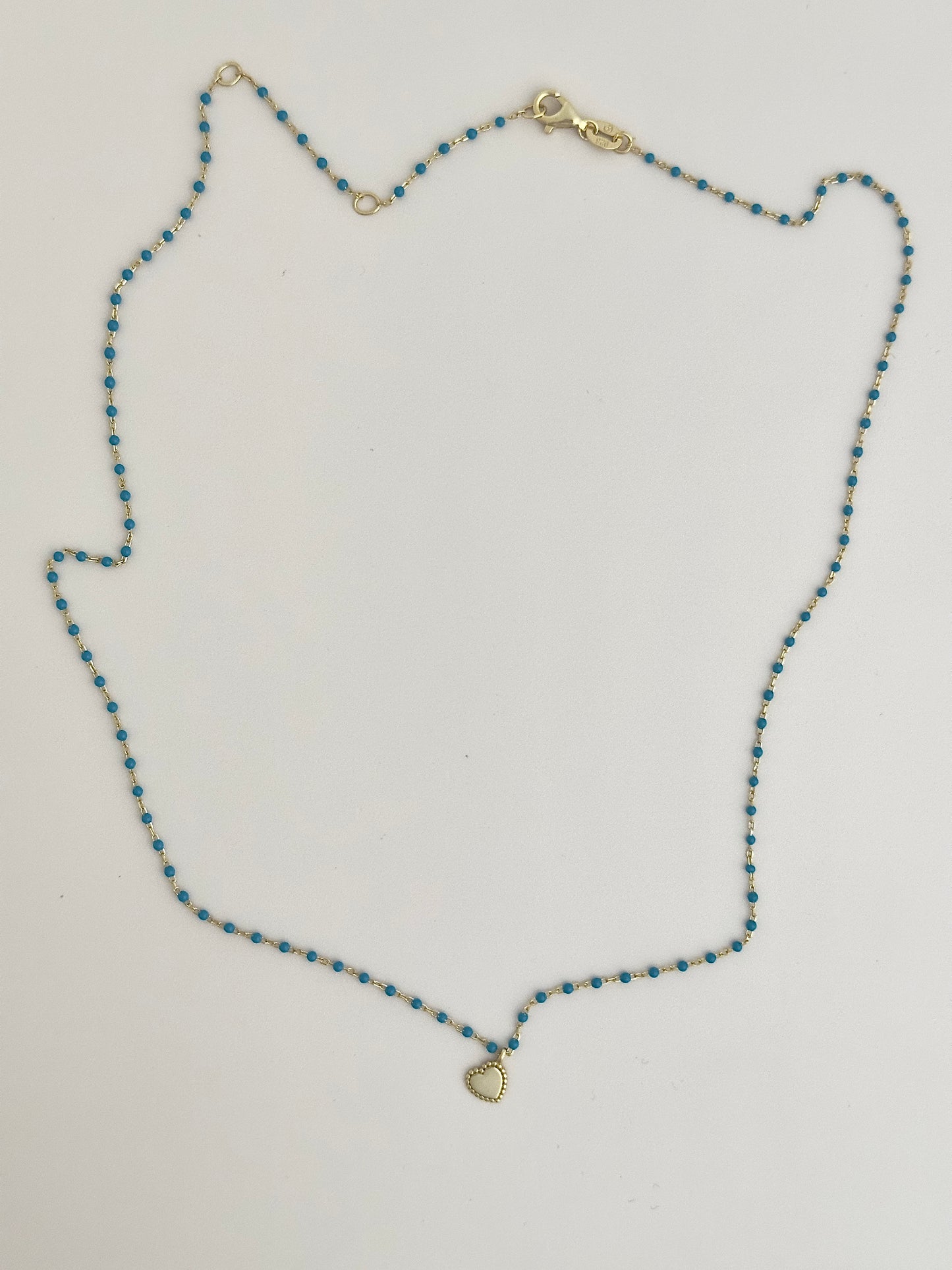 Delicate Blue Beaded Necklace