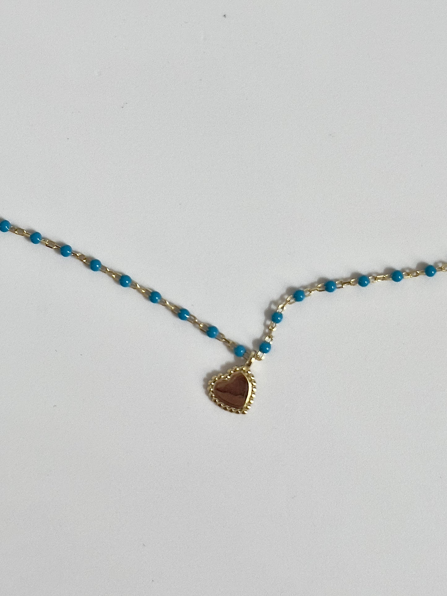 Delicate Blue Beaded Necklace