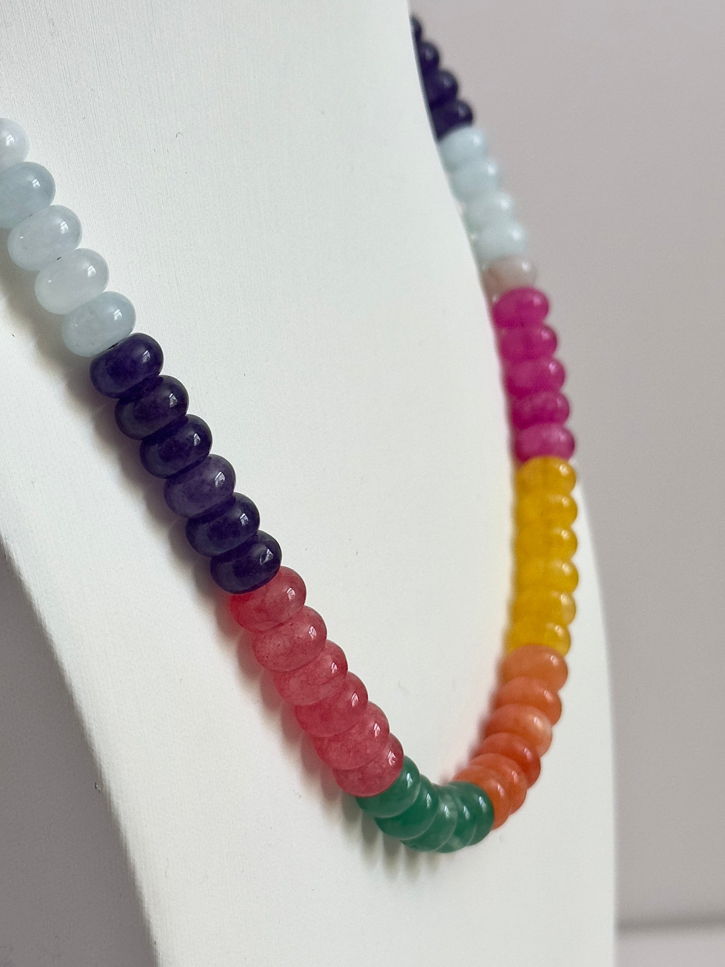 Rainbow Beaded Necklace