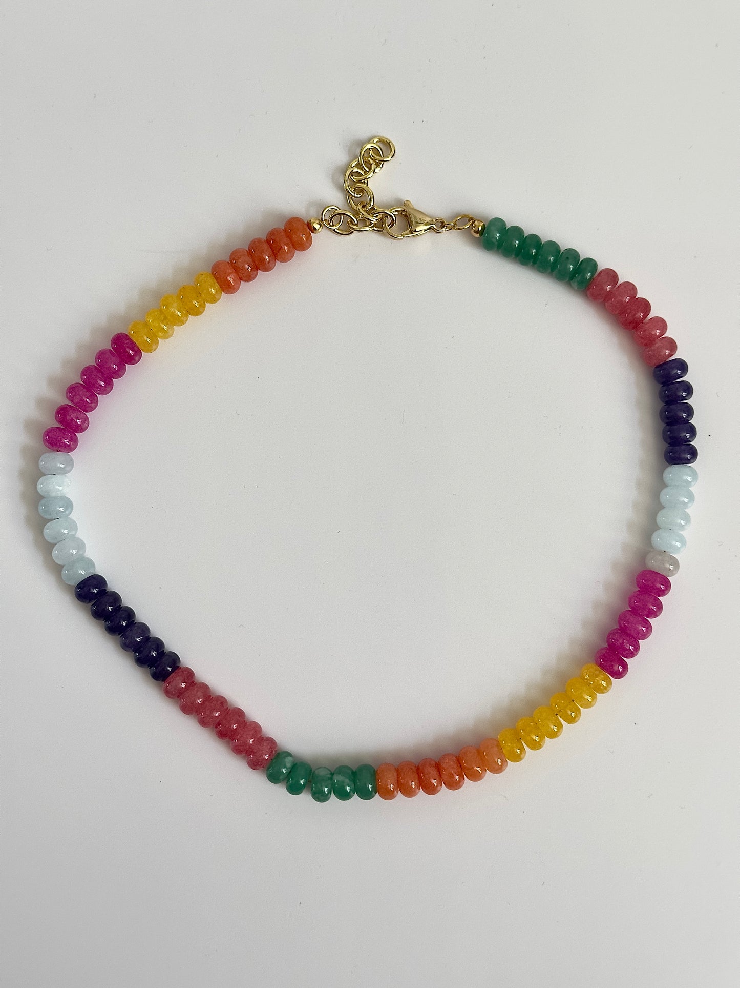 Rainbow Beaded Necklace