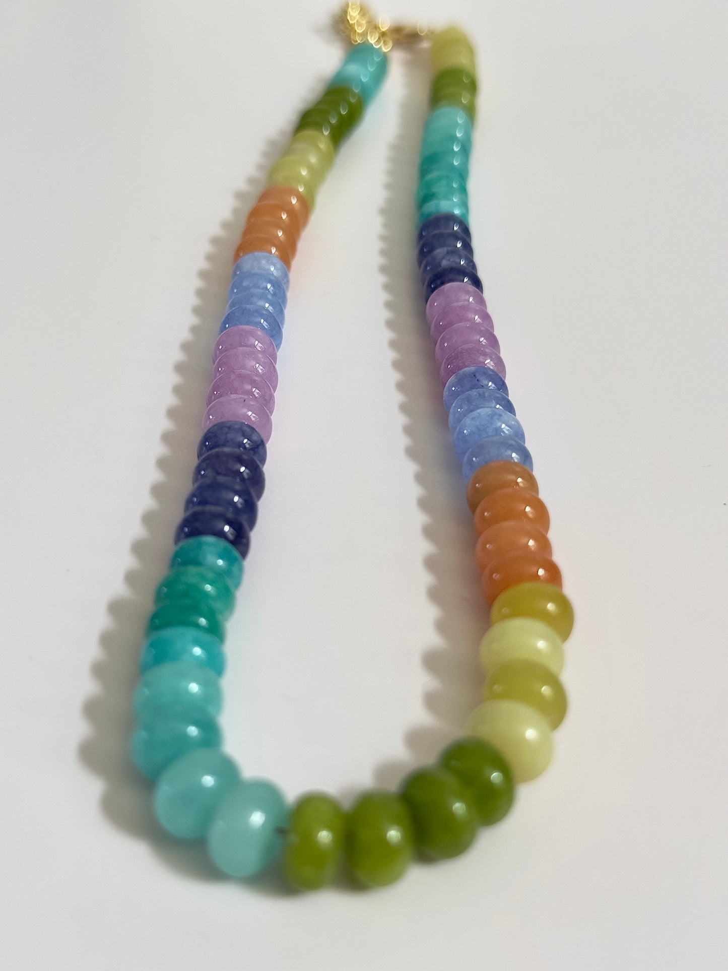 Light Rainbow Beaded Necklace