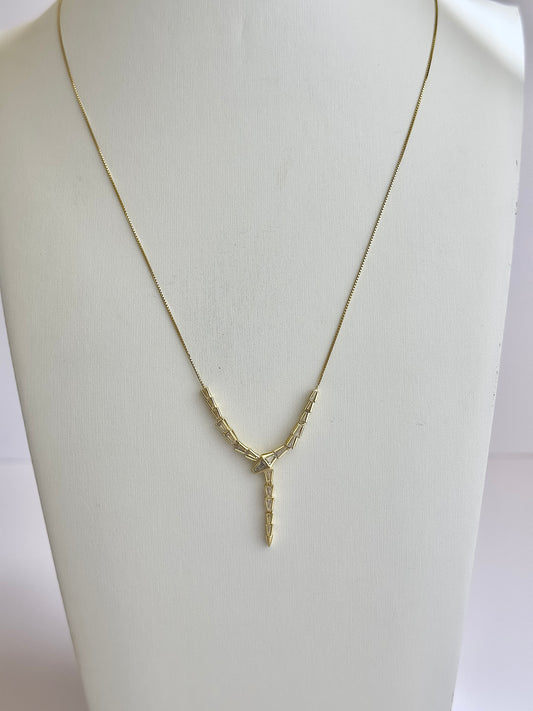 Snake Shine Gold Necklace