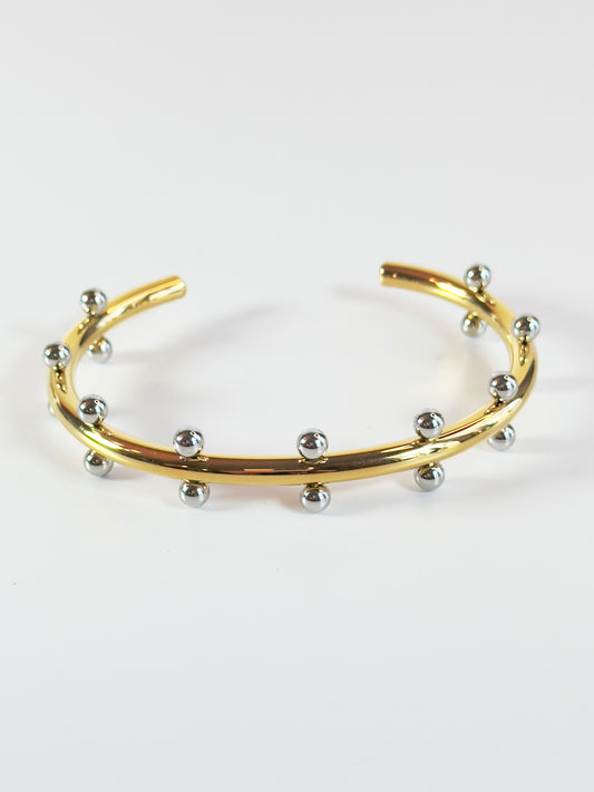 Cindy Gold Studded Cuff