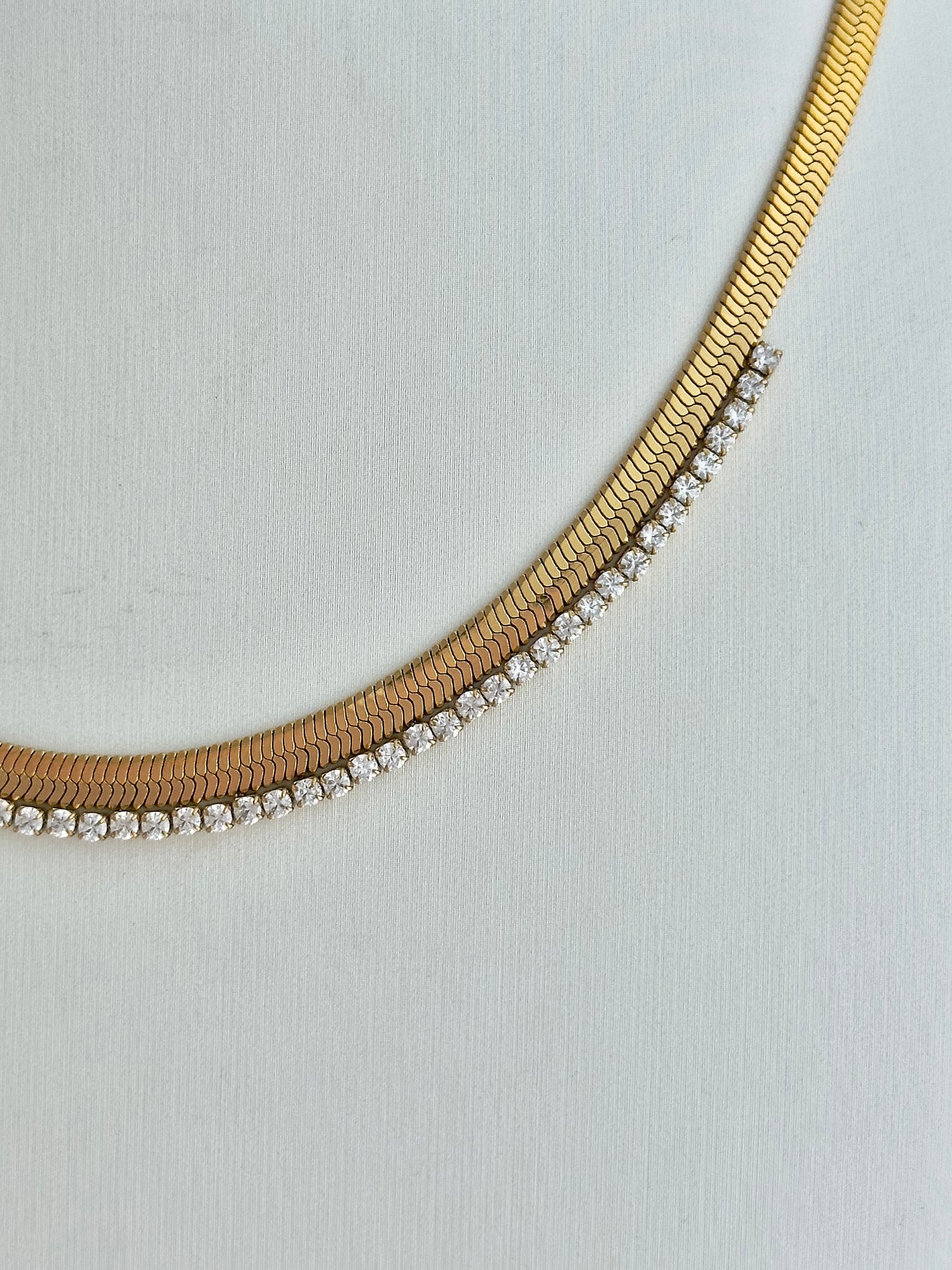 Herringbone Bling Gold