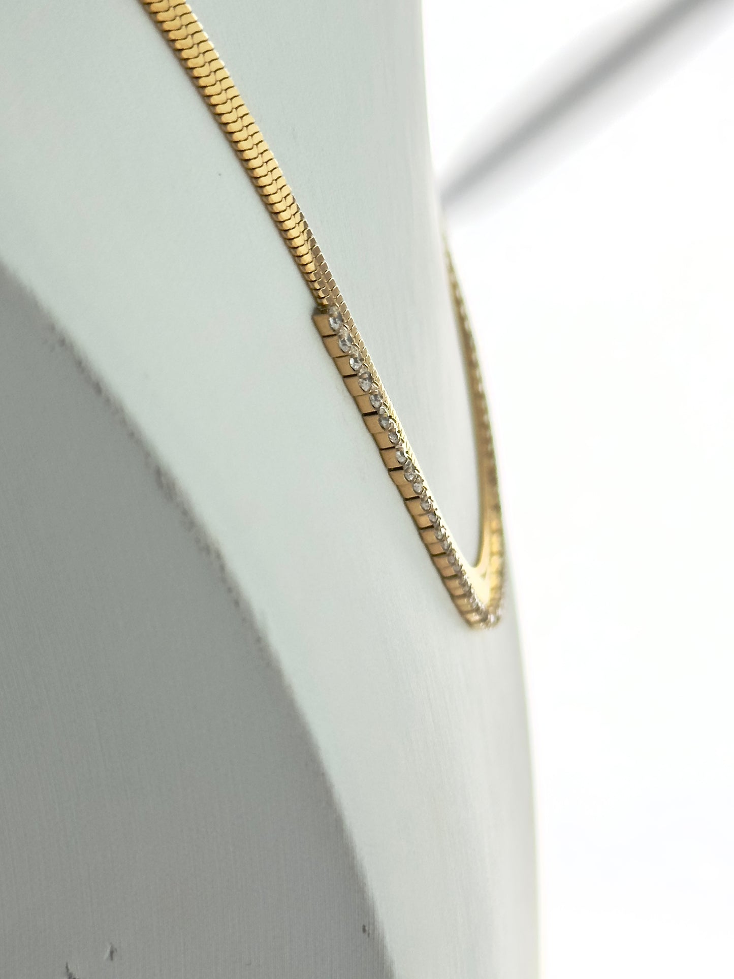 Herringbone Bling Gold