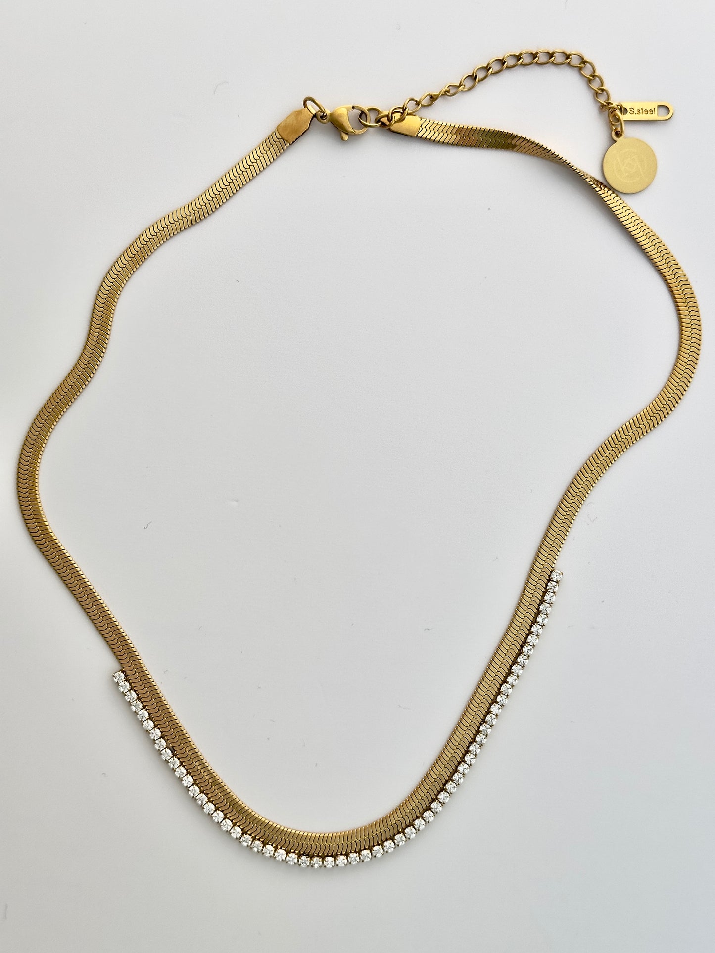 Herringbone Bling Gold