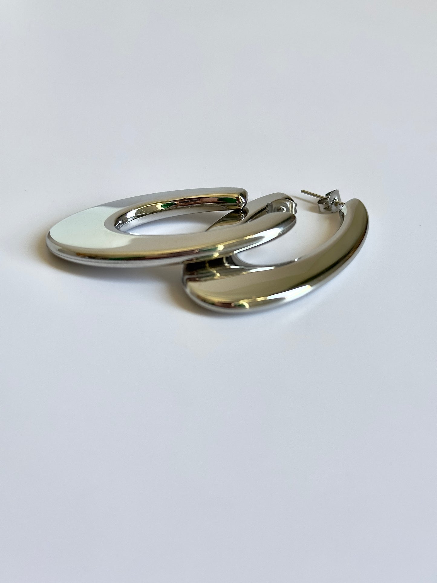 Thick Silver Owen Hoops