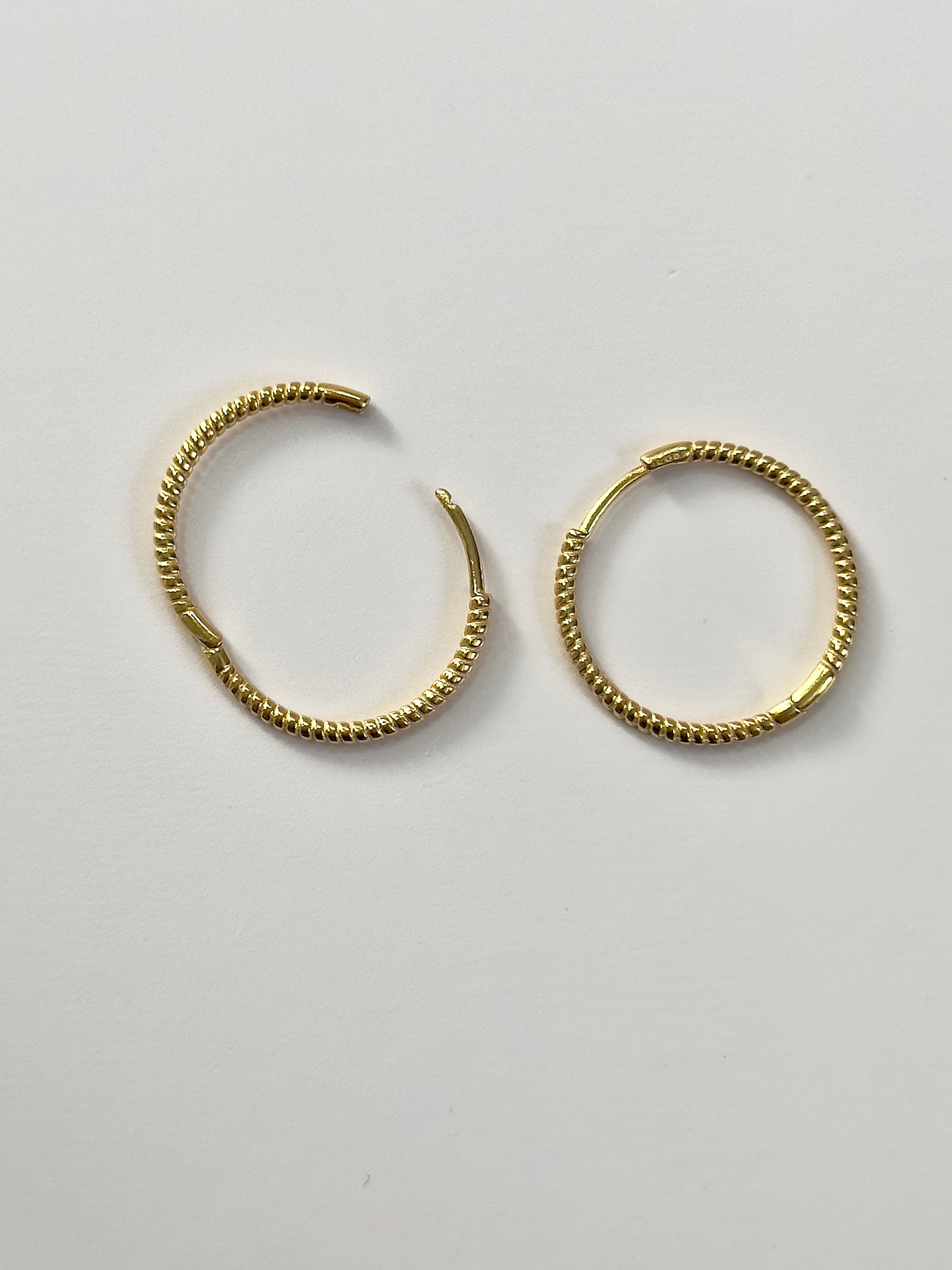 Everyday Ridged Hoops